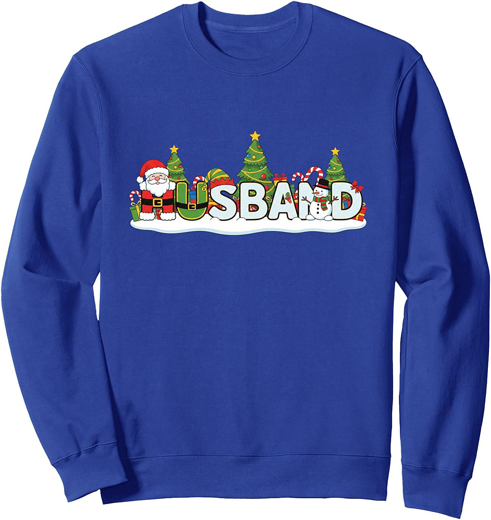 Festive Christmas Husband Graphic Sweatshirt Gift Idea