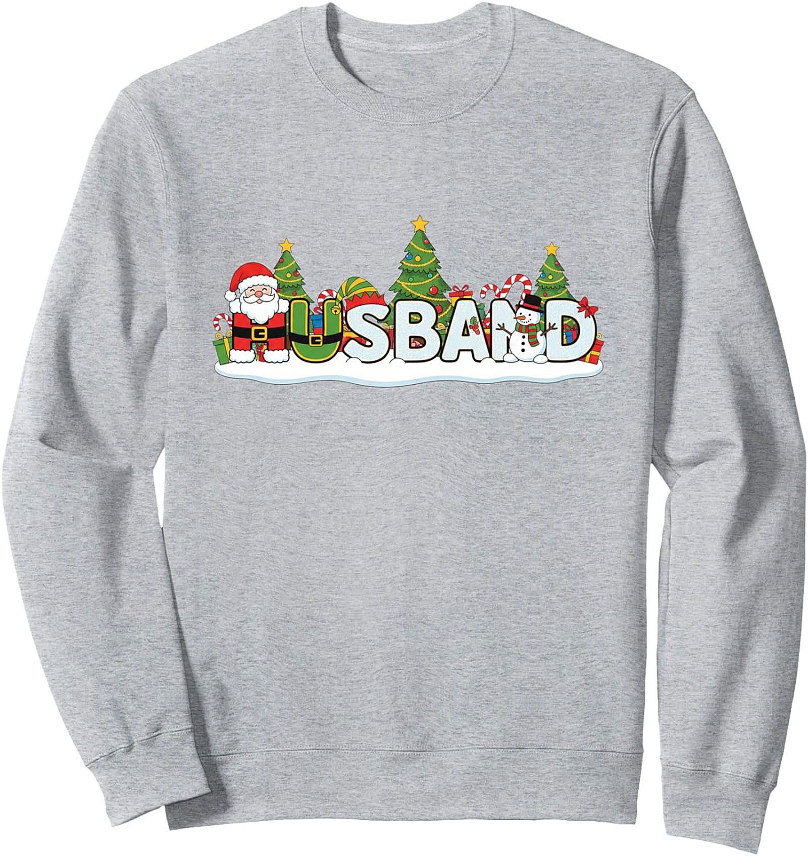 Festive Christmas Husband Graphic Sweatshirt Gift Idea