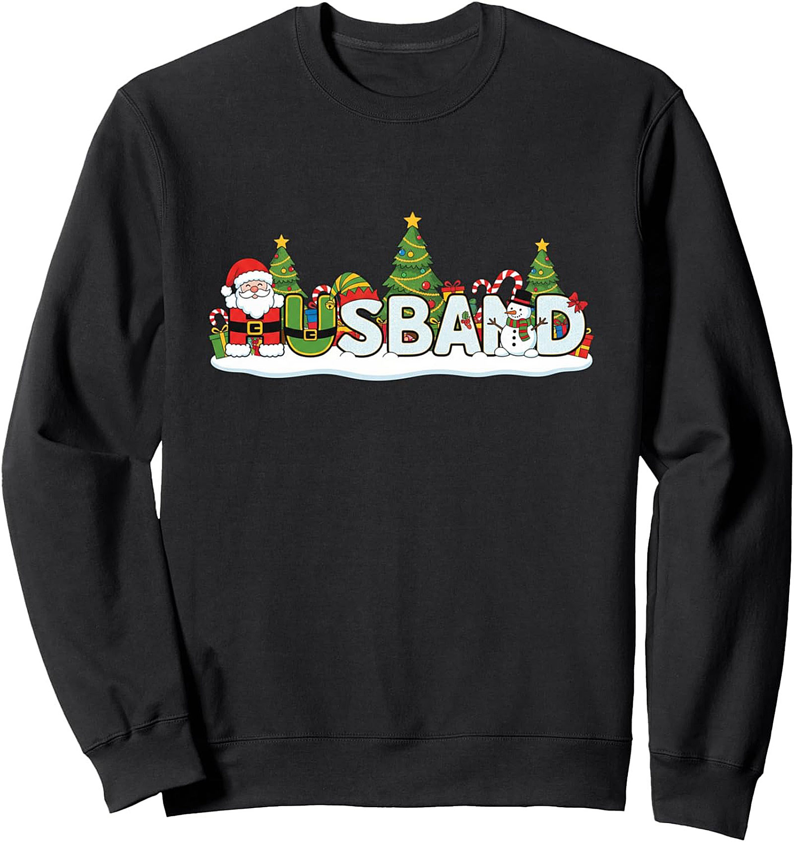 Festive Christmas Husband Graphic Sweatshirt Gift Idea