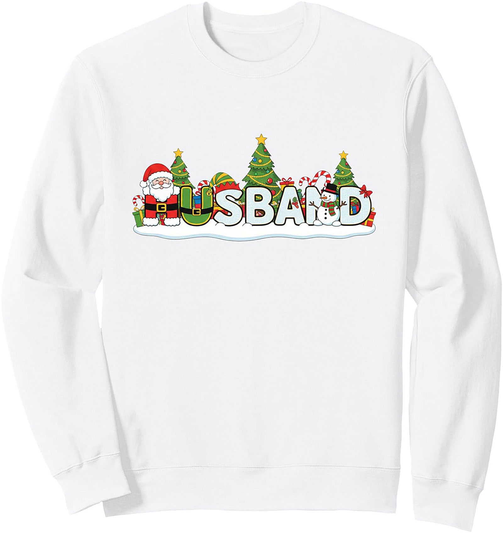 Festive Christmas Husband Graphic Sweatshirt Gift Idea