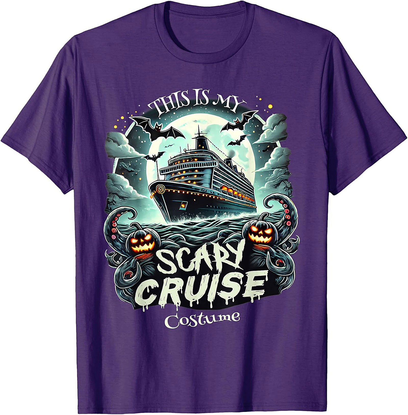 Scary Cruise Halloween T-shirt | Funny Ship Costume Tee