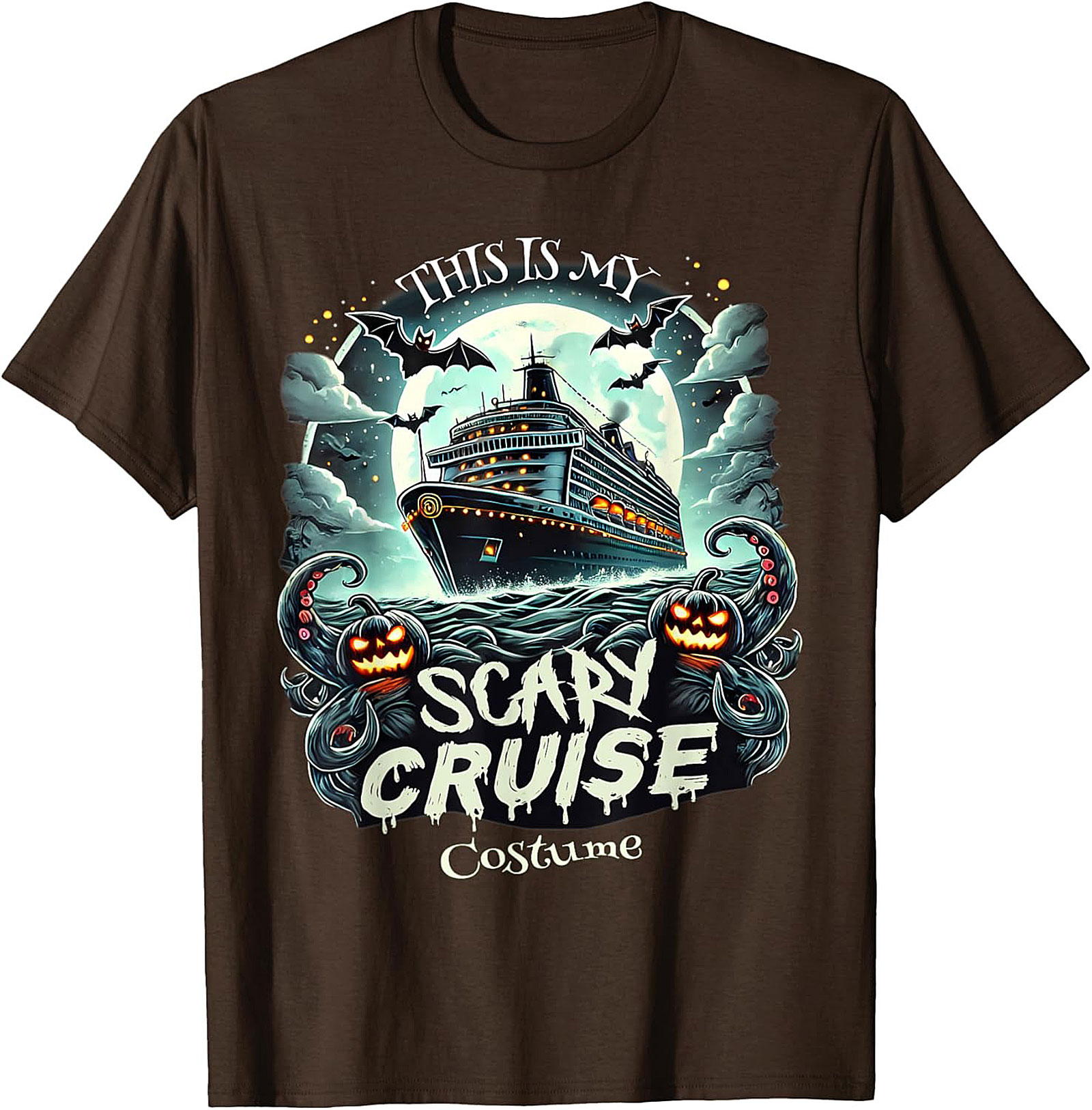 Scary Cruise Halloween T-shirt | Funny Ship Costume Tee
