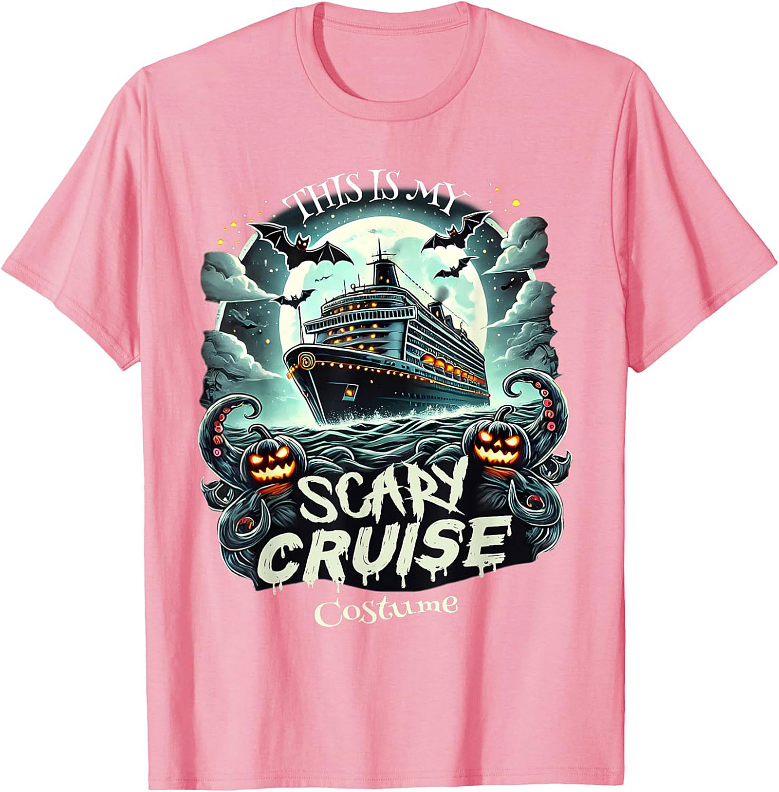 Scary Cruise Halloween T-shirt | Funny Ship Costume Tee