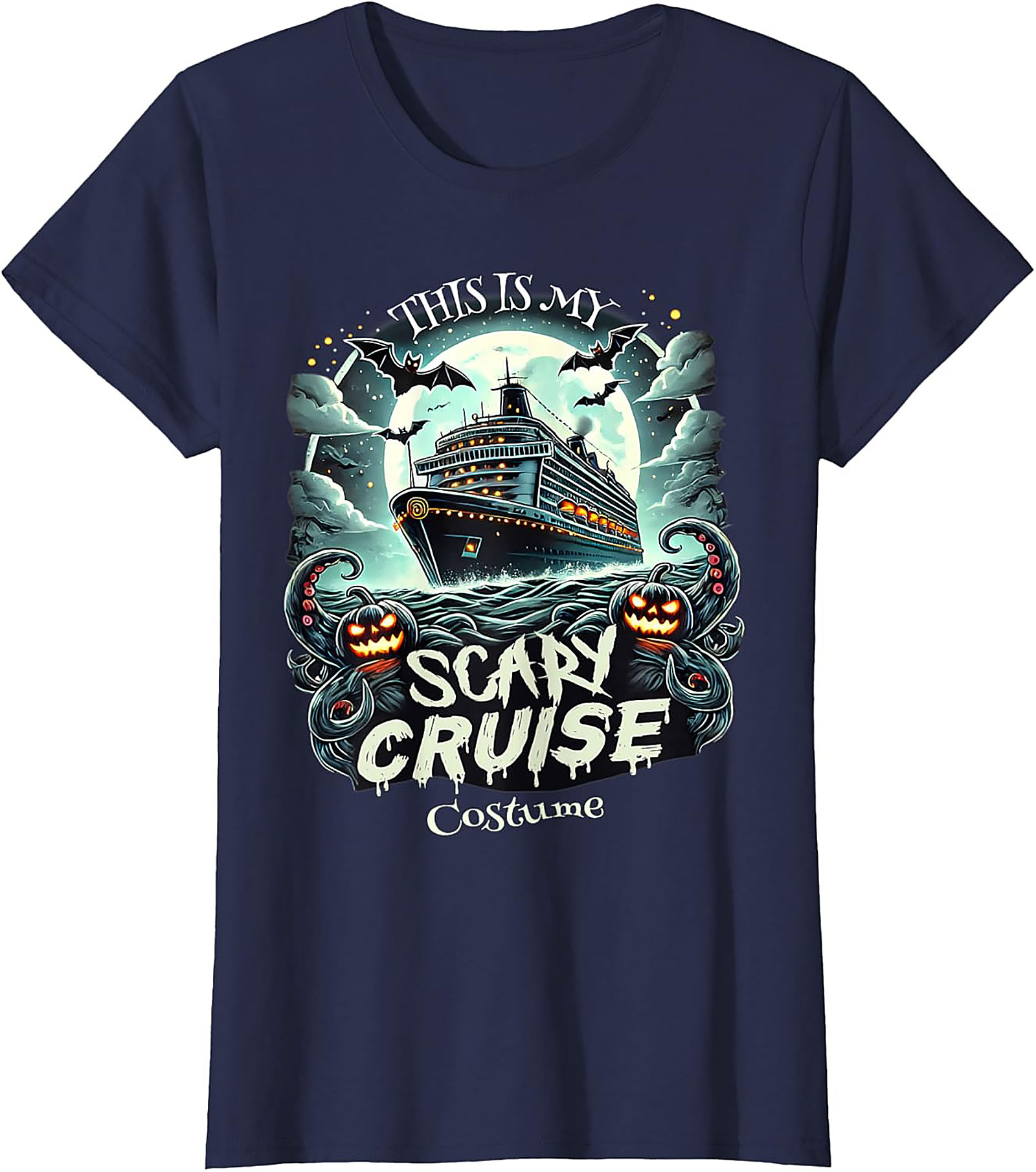 Scary Cruise Halloween T-shirt | Funny Ship Costume Tee