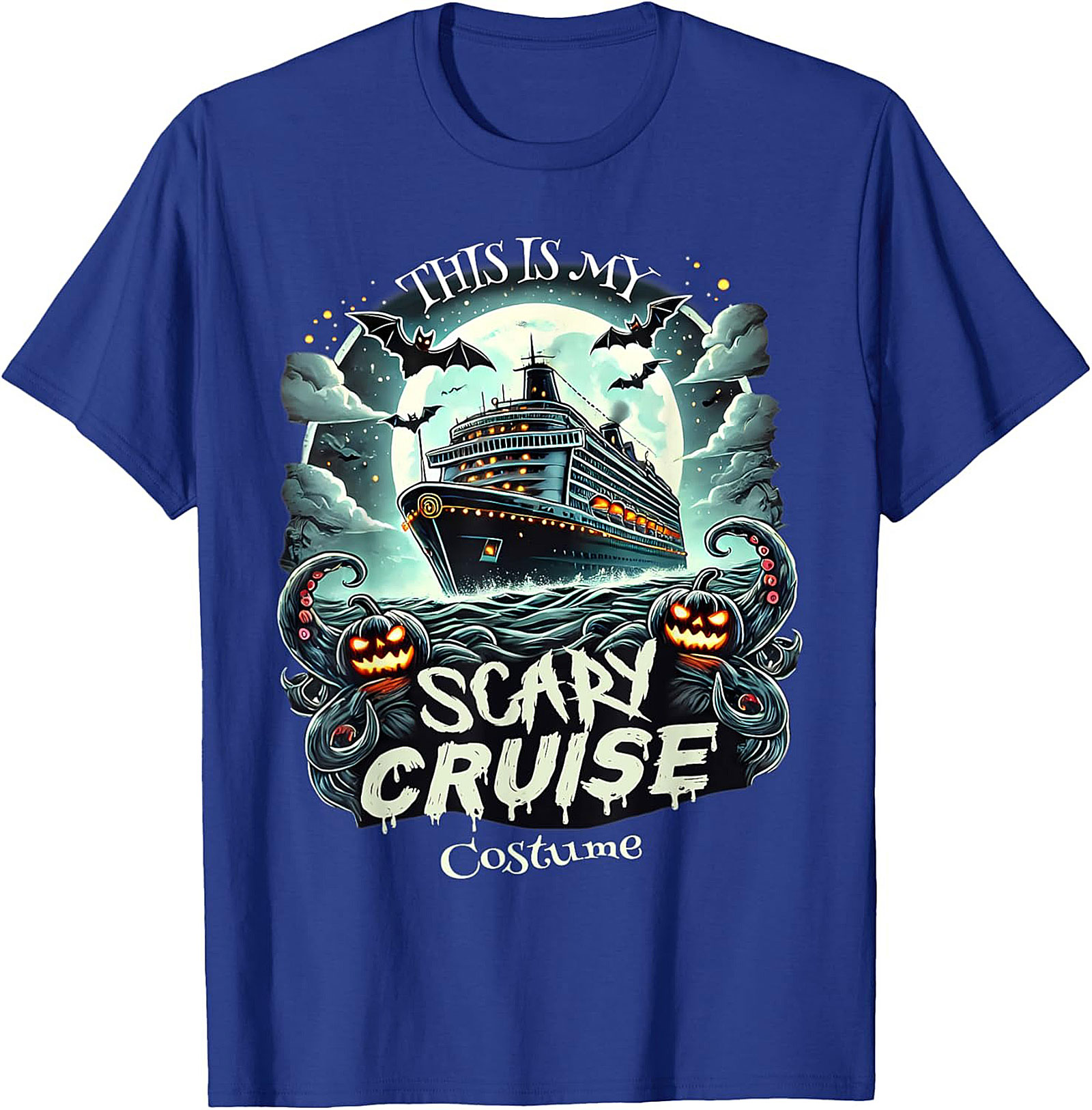 Scary Cruise Halloween T-shirt | Funny Ship Costume Tee
