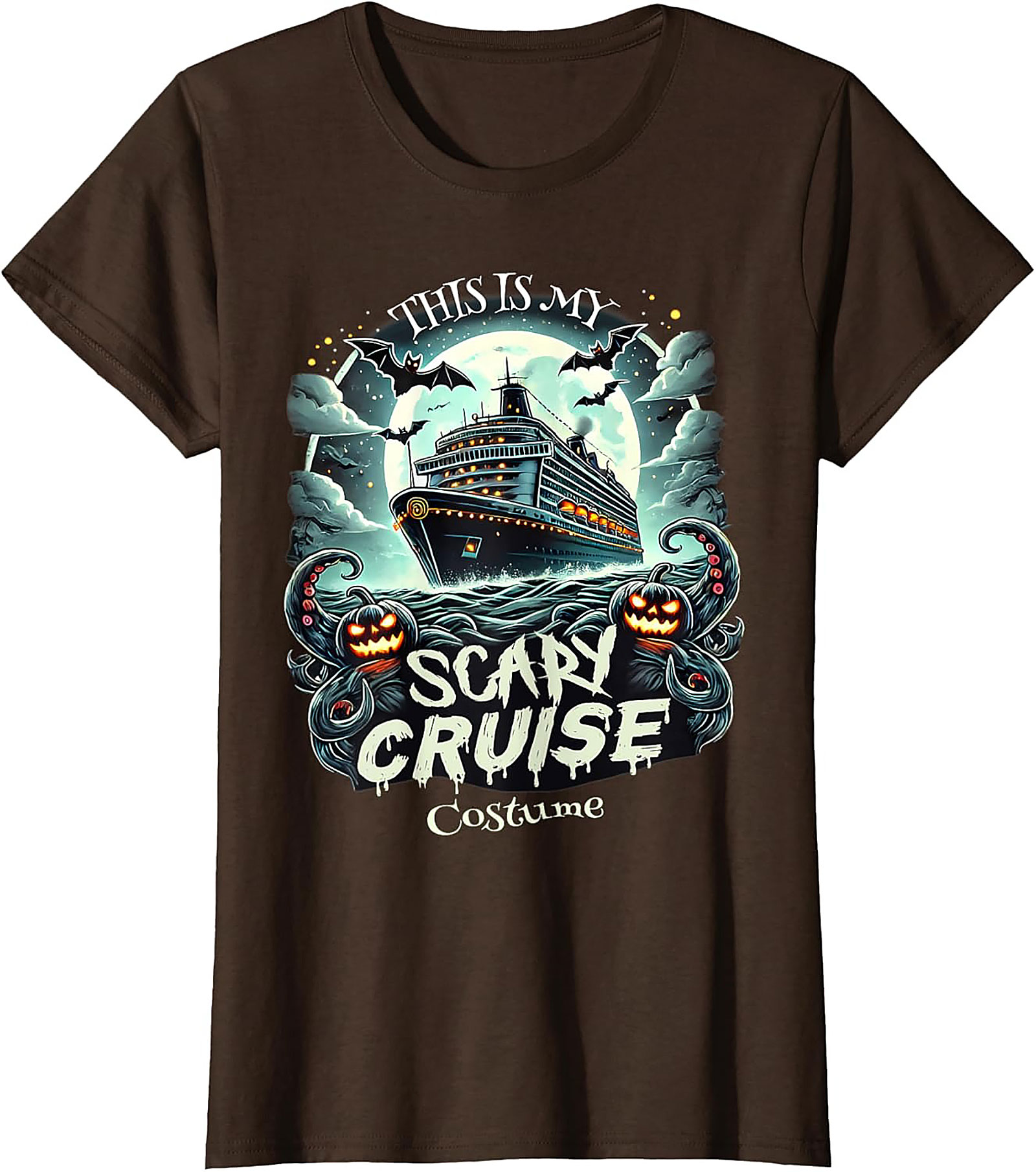 Scary Cruise Halloween T-shirt | Funny Ship Costume Tee