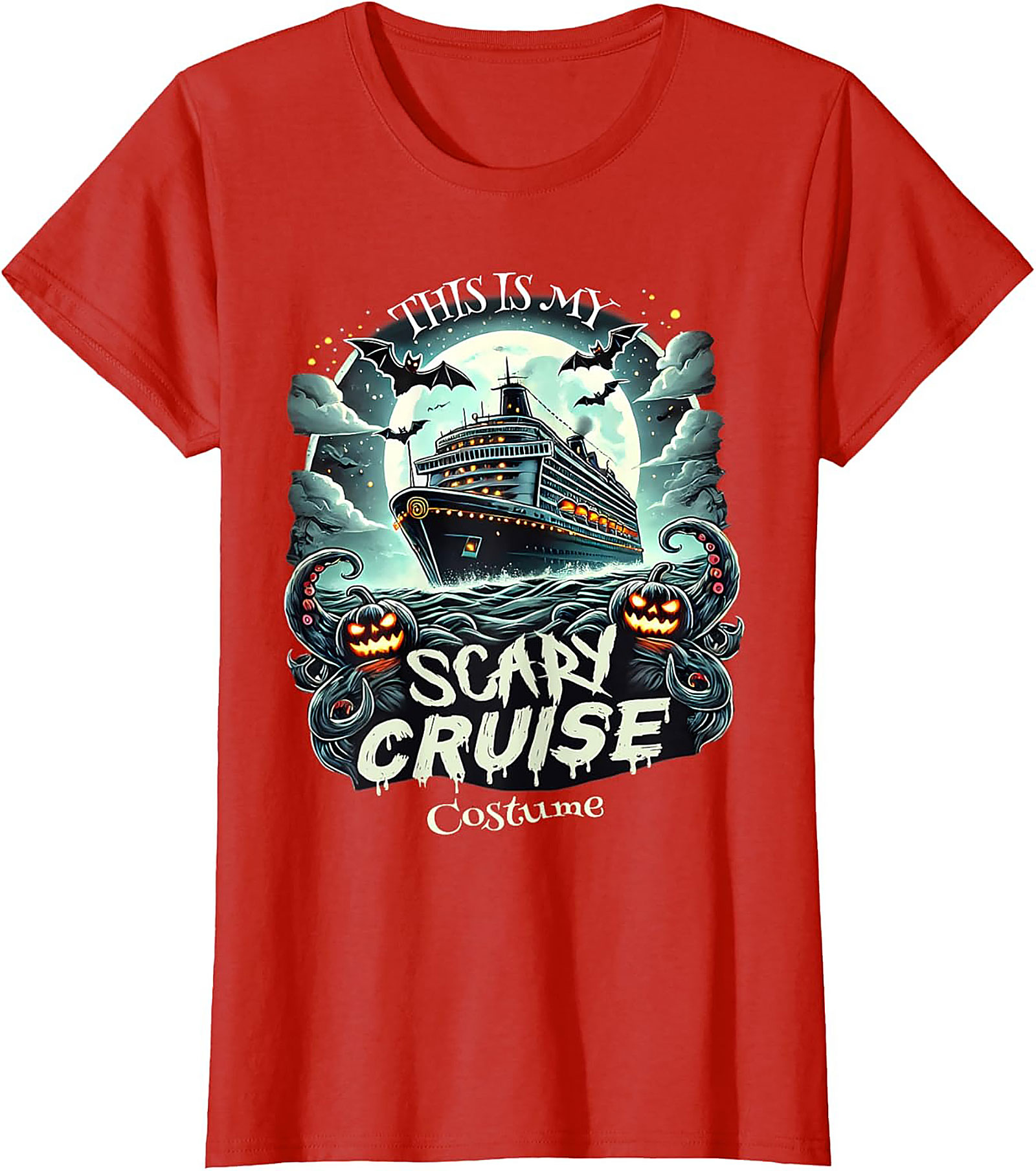 Scary Cruise Halloween T-shirt | Funny Ship Costume Tee