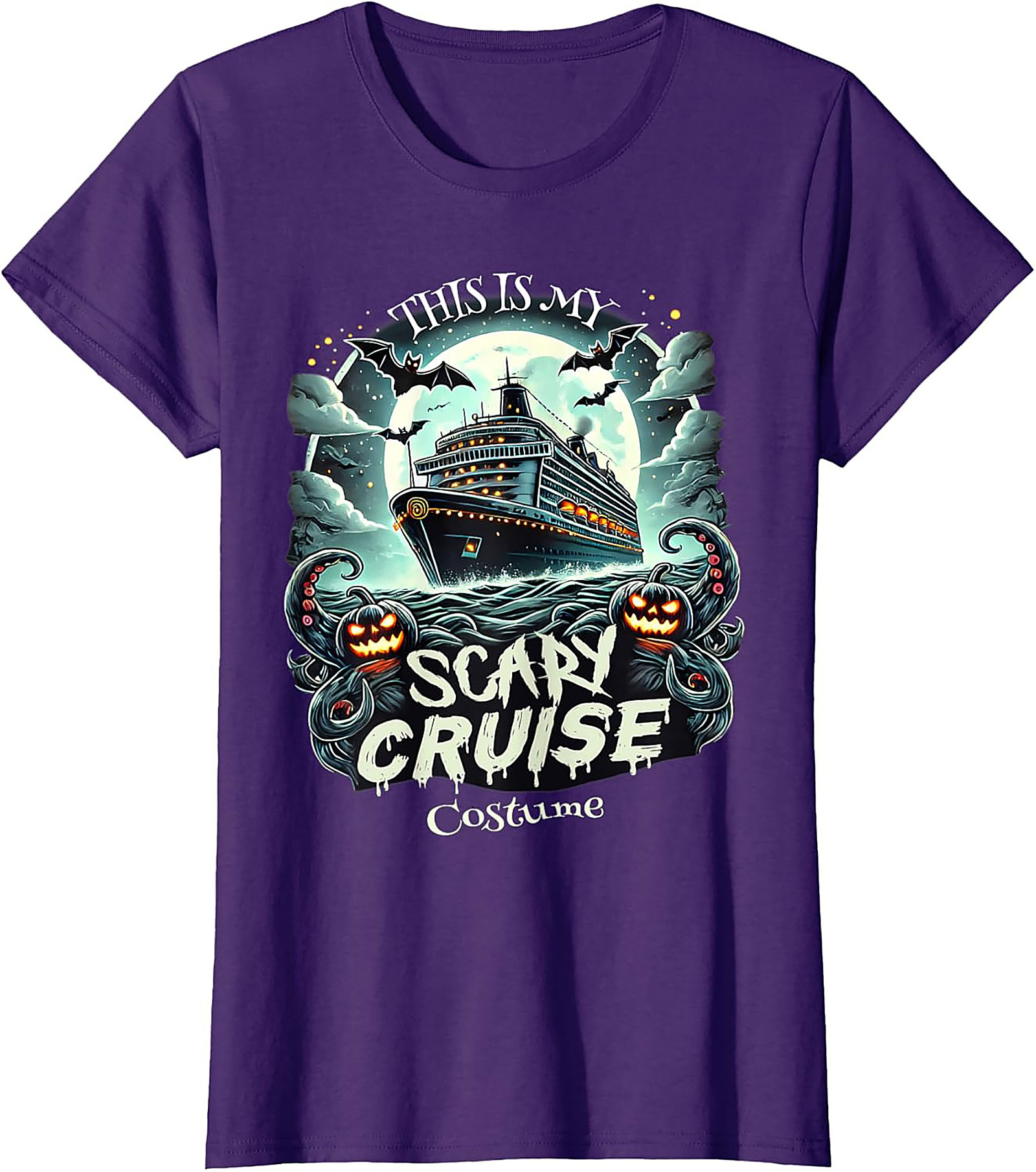 Scary Cruise Halloween T-shirt | Funny Ship Costume Tee
