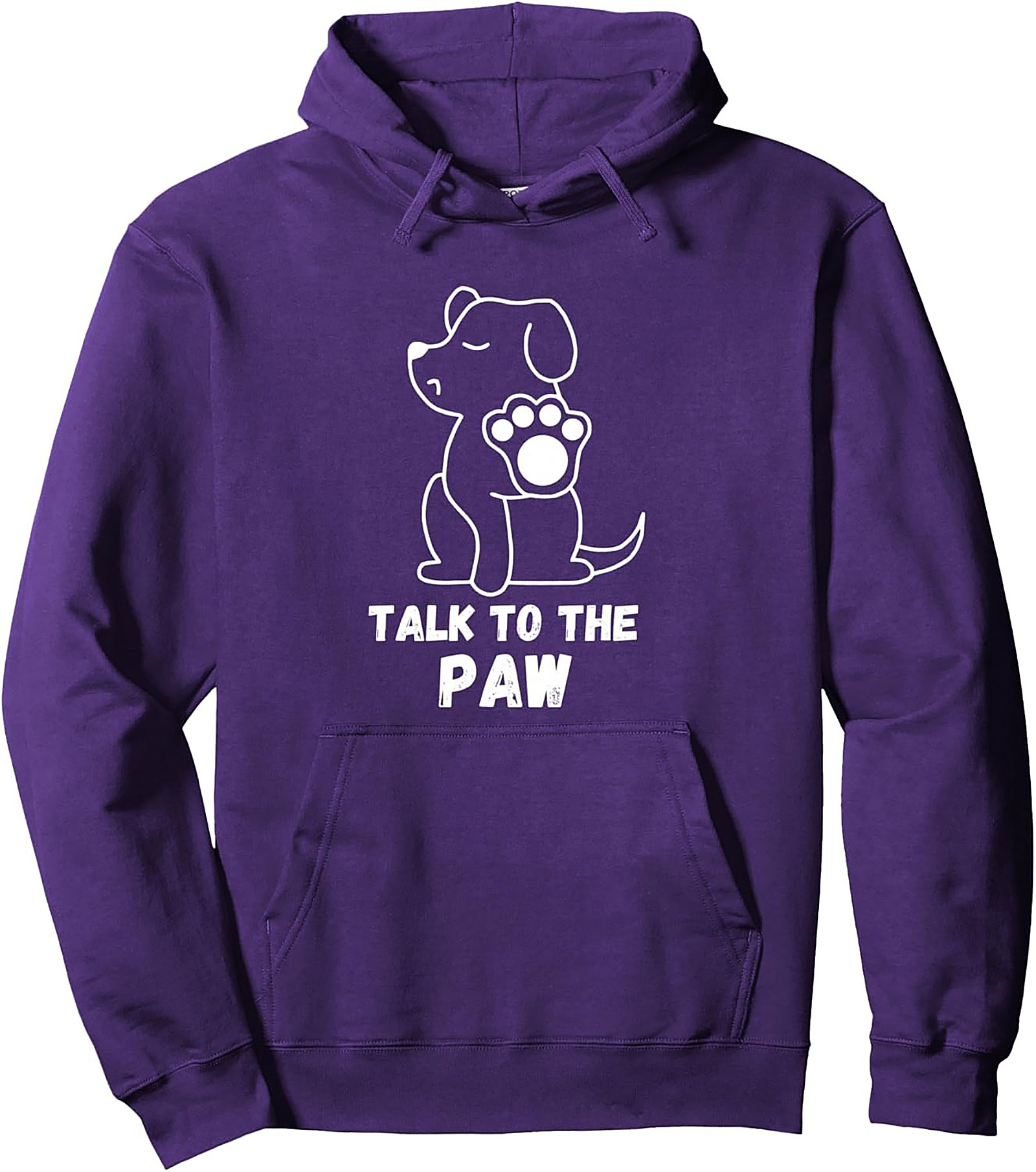 Talk to the Paw Dog Lover Graphic Hoodie