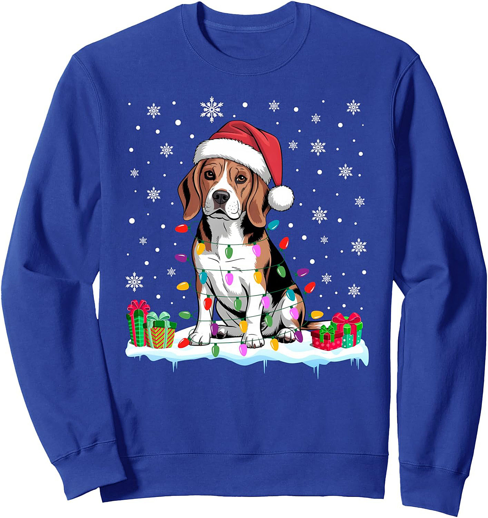 Beagle Christmas Sweatshirt Funny Holiday Crewneck Gift