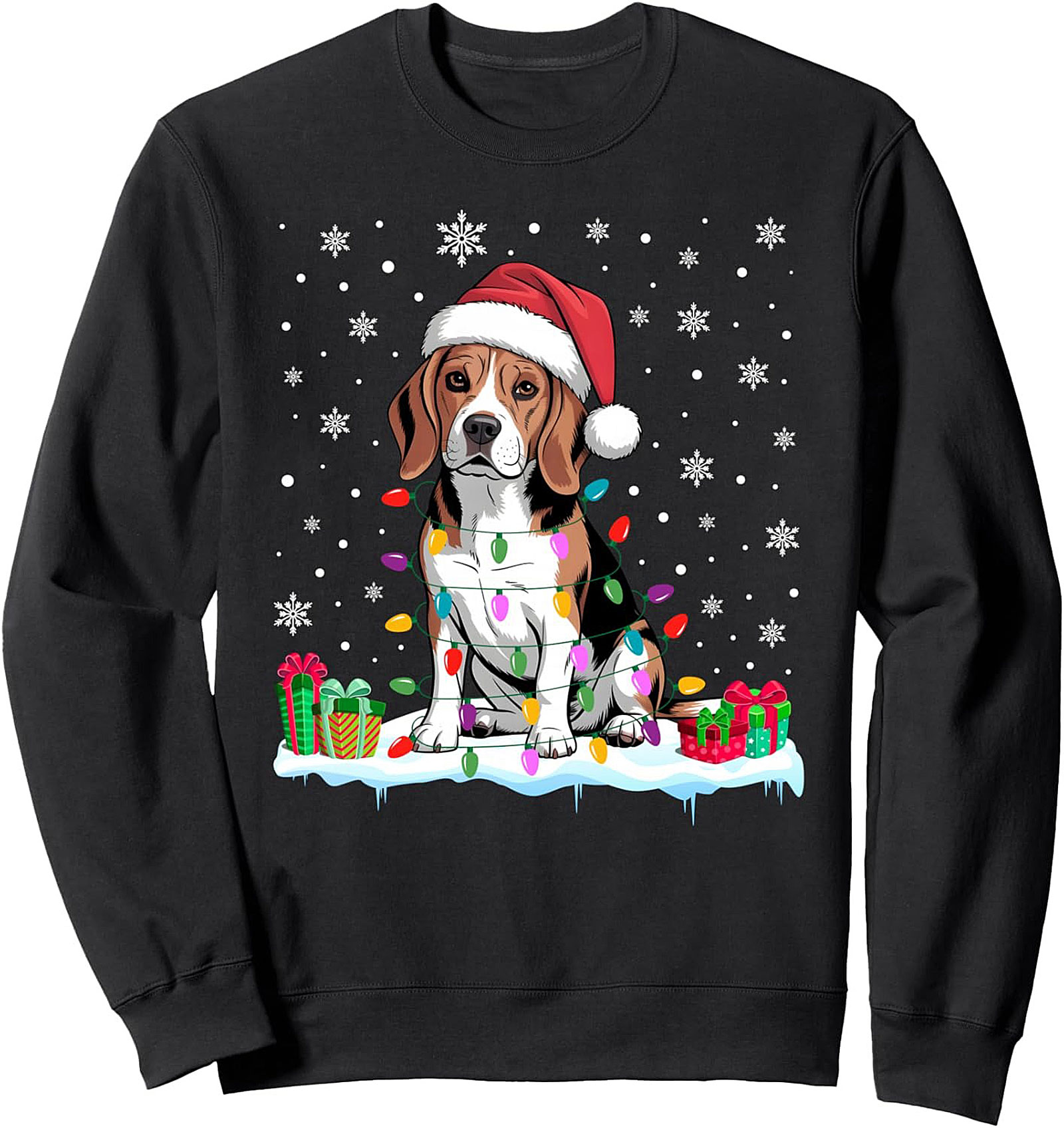 Beagle Christmas Sweatshirt Funny Holiday Crewneck Gift