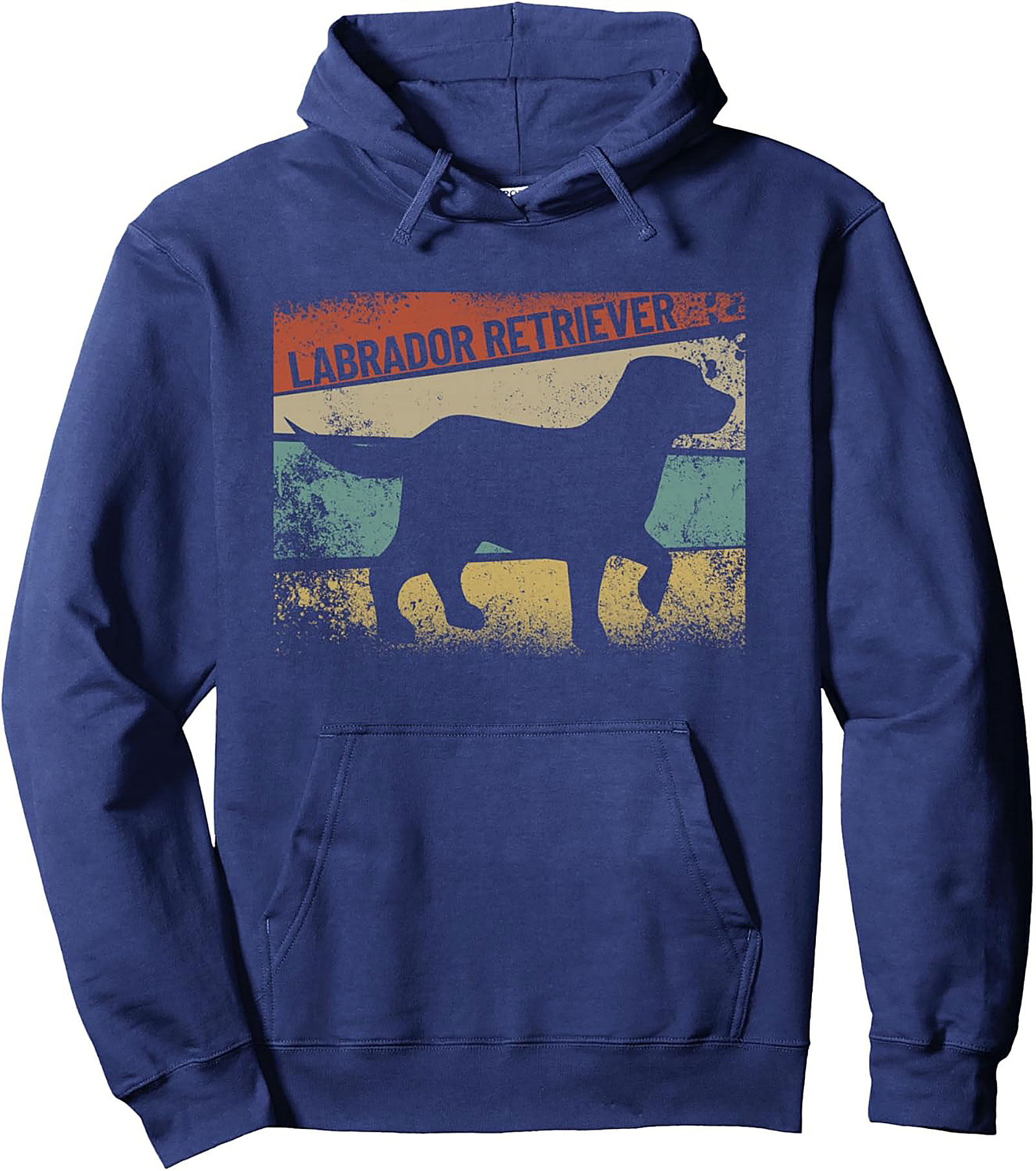 Vintage Labrador Retriever Pullover Hoodie | Retro Dog Lover Graphic