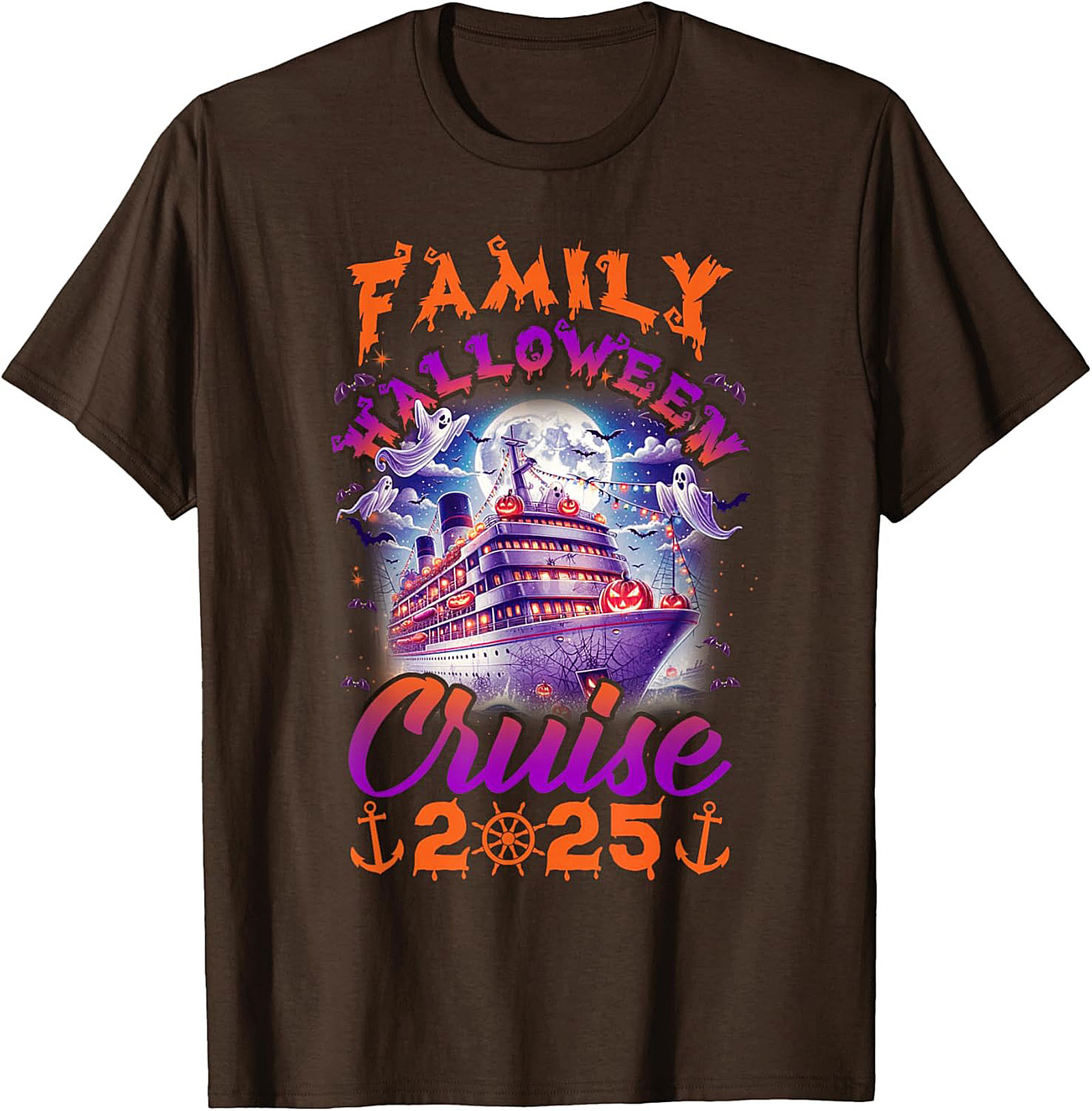 Family Halloween Cruise 2025 T-Shirt | Spooky Vacation Tee