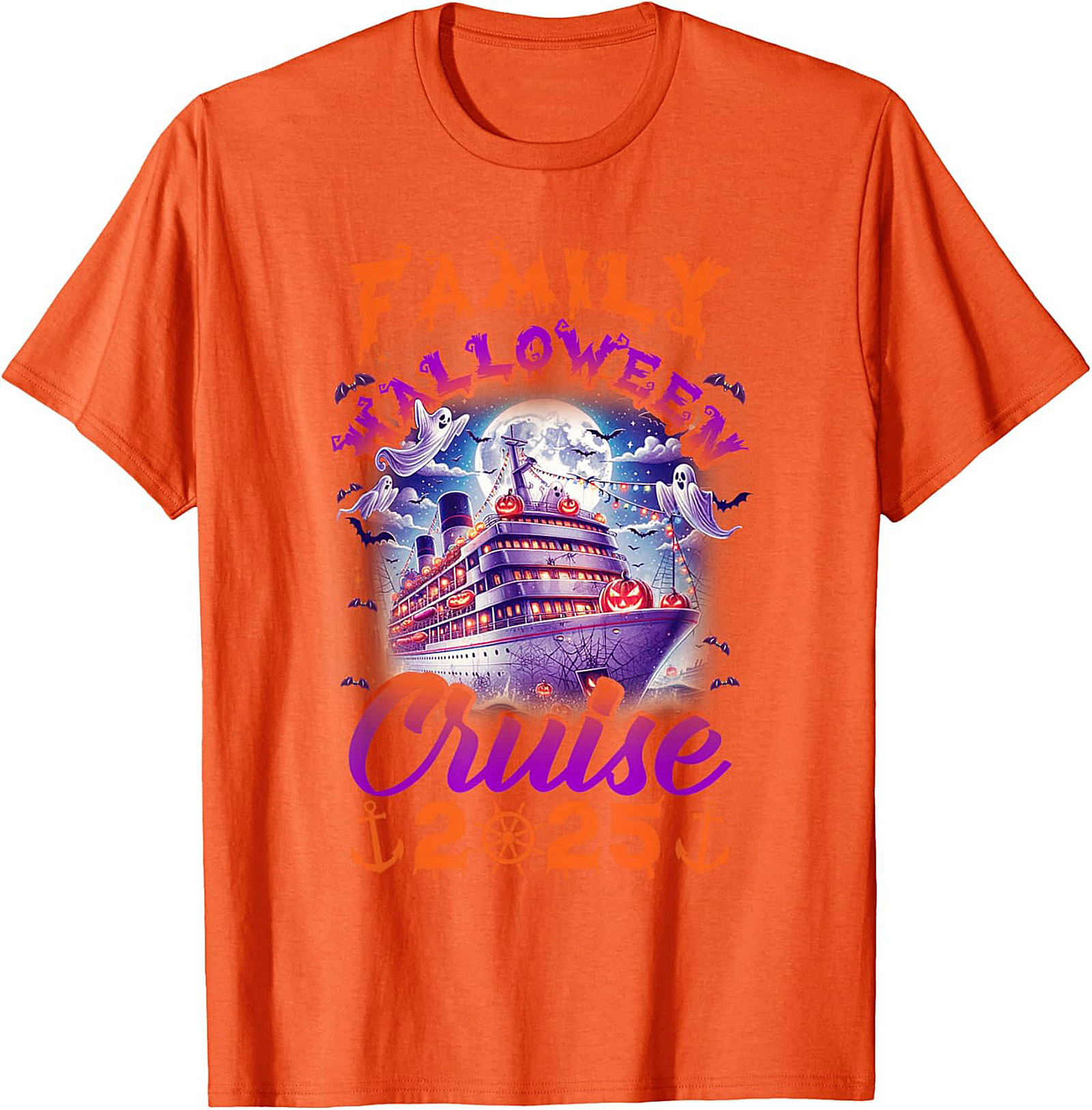 Family Halloween Cruise 2025 T-Shirt | Spooky Vacation Tee