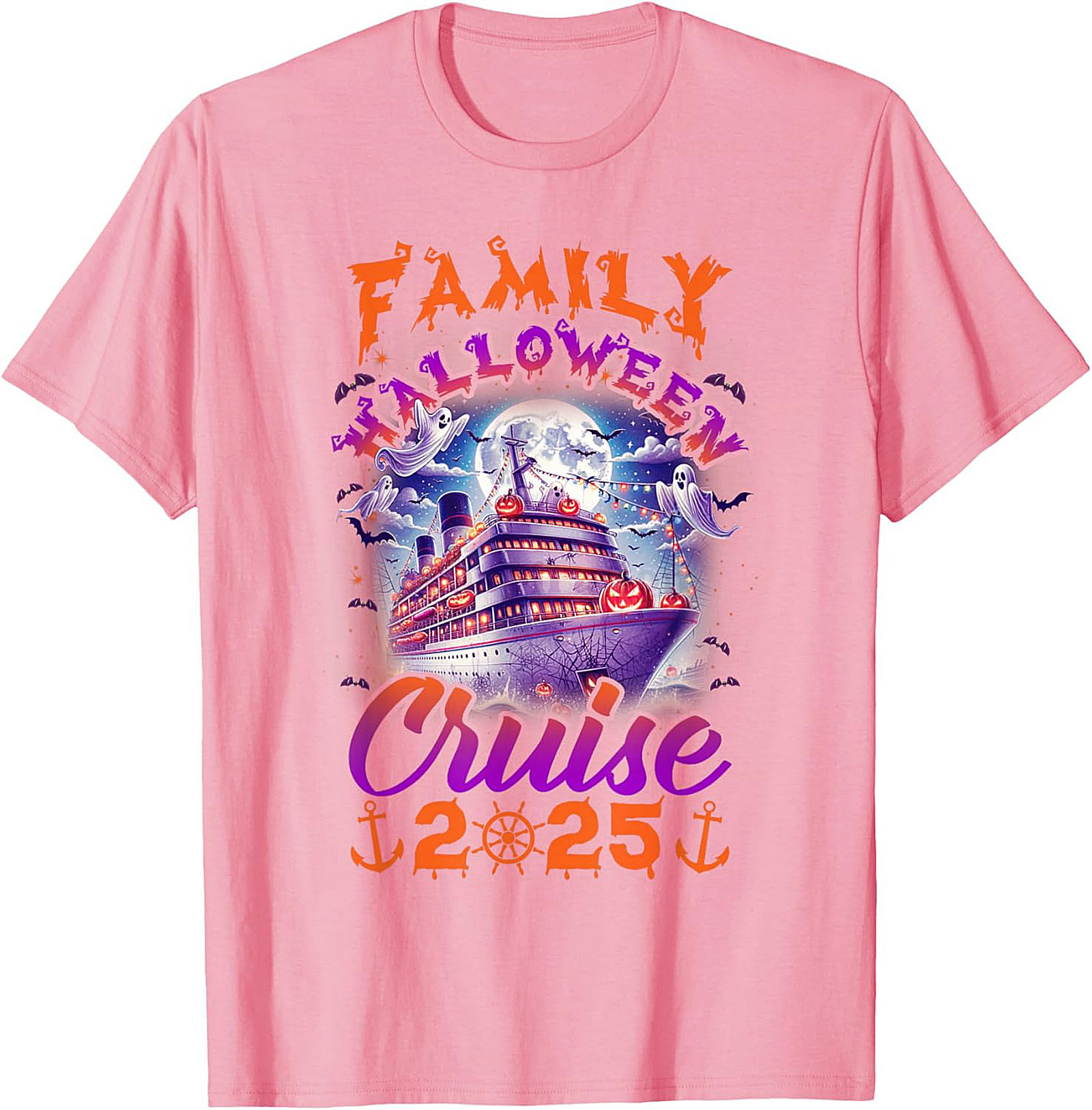 Family Halloween Cruise 2025 T-Shirt | Spooky Vacation Tee