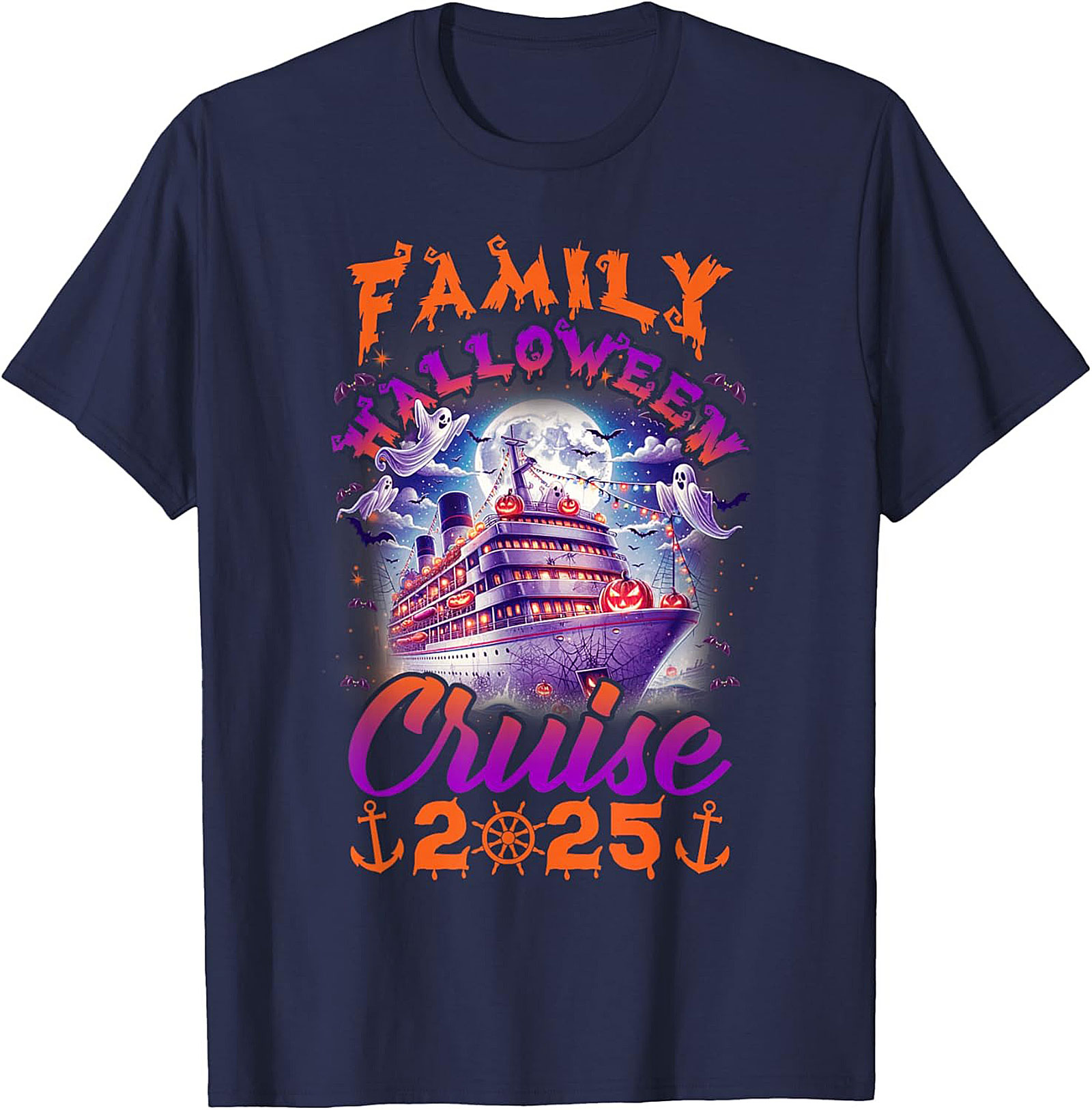 Family Halloween Cruise 2025 T-Shirt | Spooky Vacation Tee