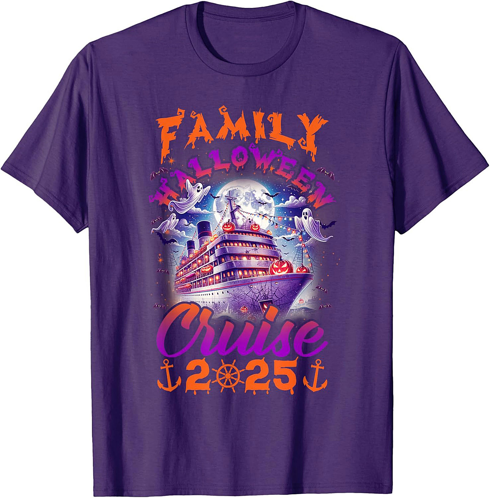 Family Halloween Cruise 2025 T-Shirt | Spooky Vacation Tee