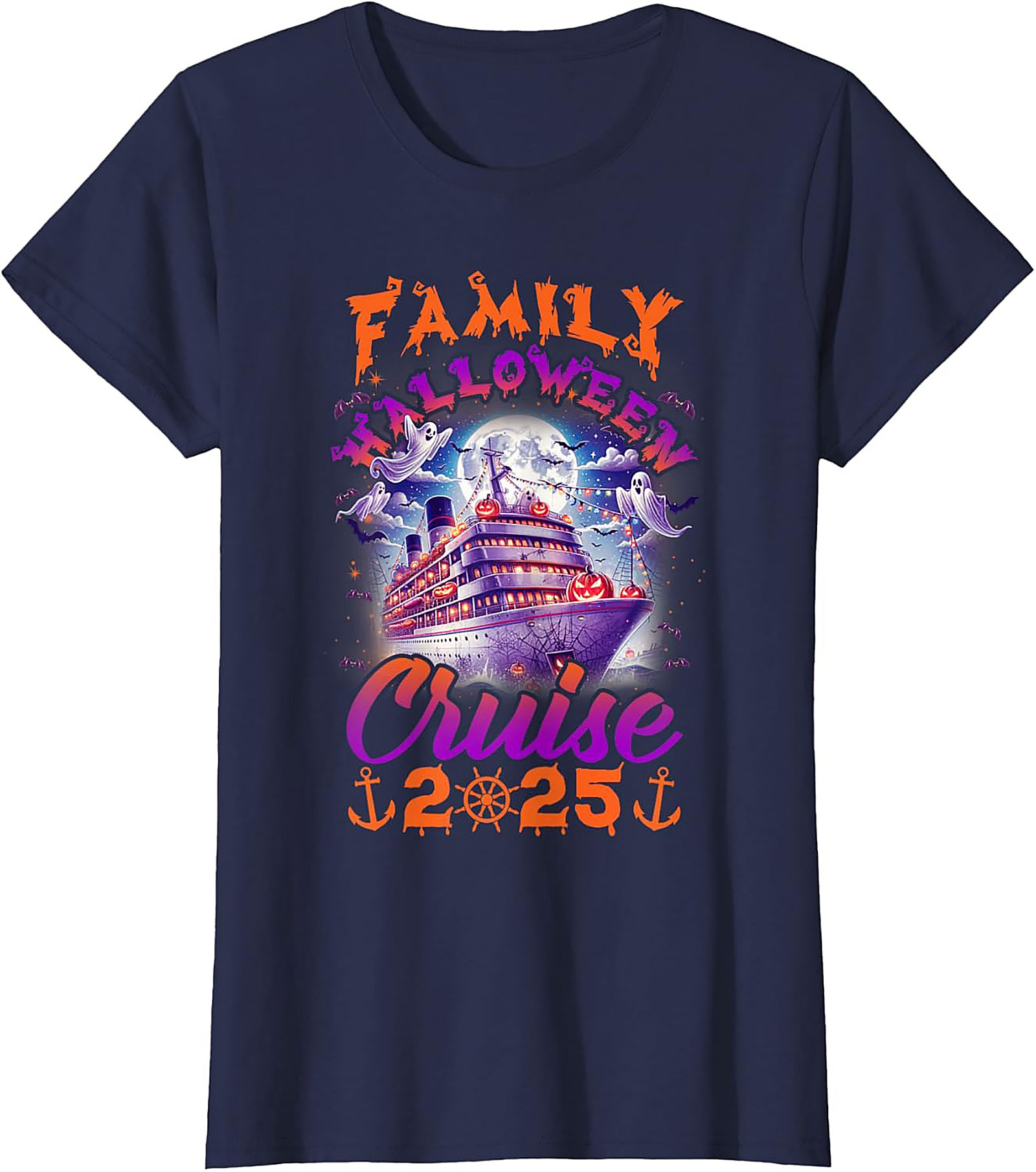 Family Halloween Cruise 2025 T-Shirt | Spooky Vacation Tee