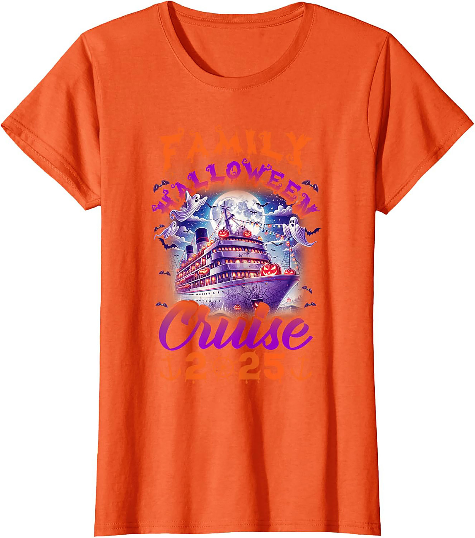 Family Halloween Cruise 2025 T-Shirt | Spooky Vacation Tee