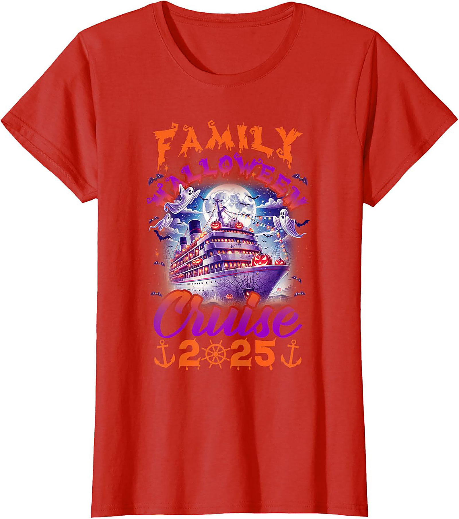 Family Halloween Cruise 2025 T-Shirt | Spooky Vacation Tee