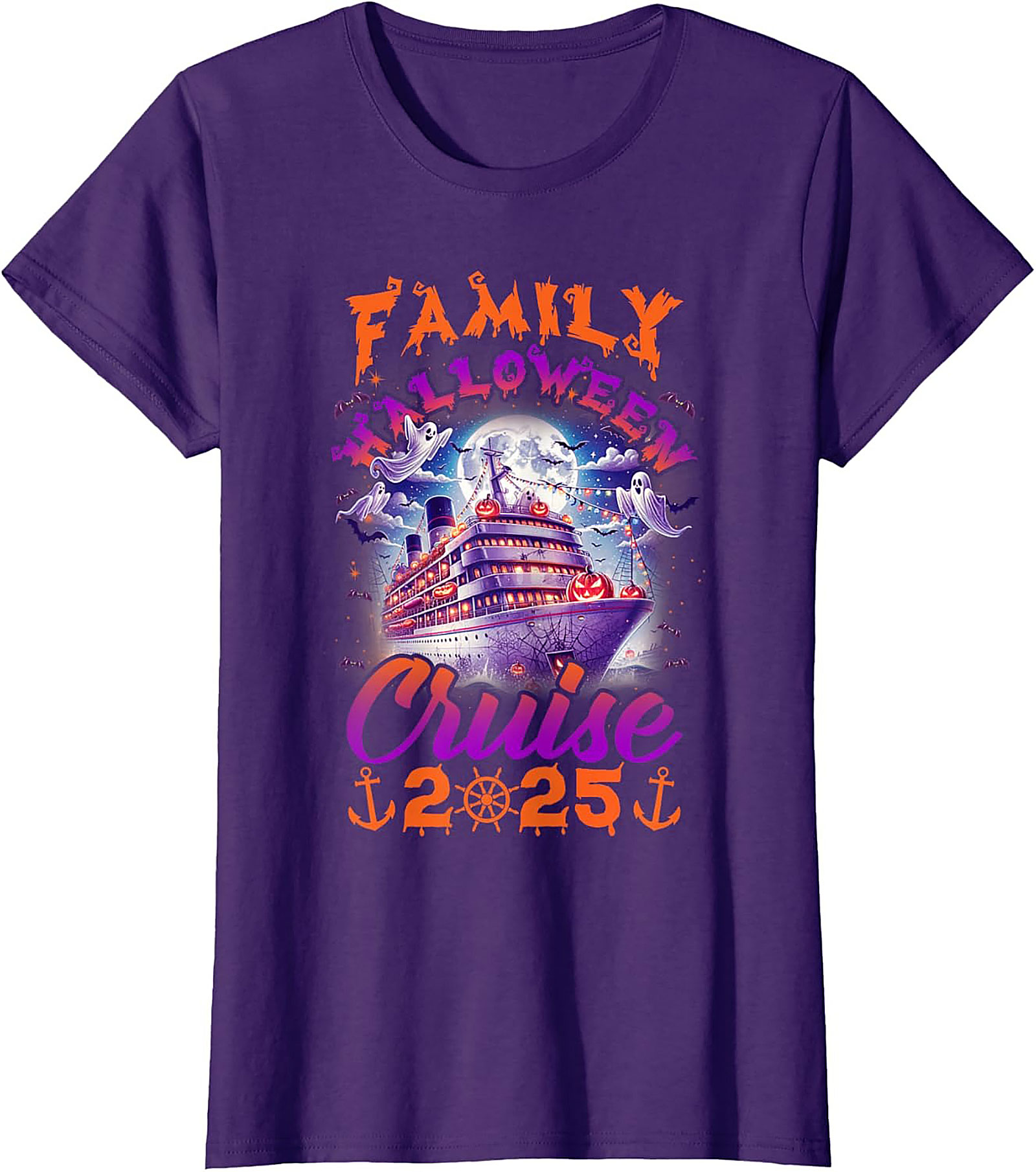 Family Halloween Cruise 2025 T-Shirt | Spooky Vacation Tee