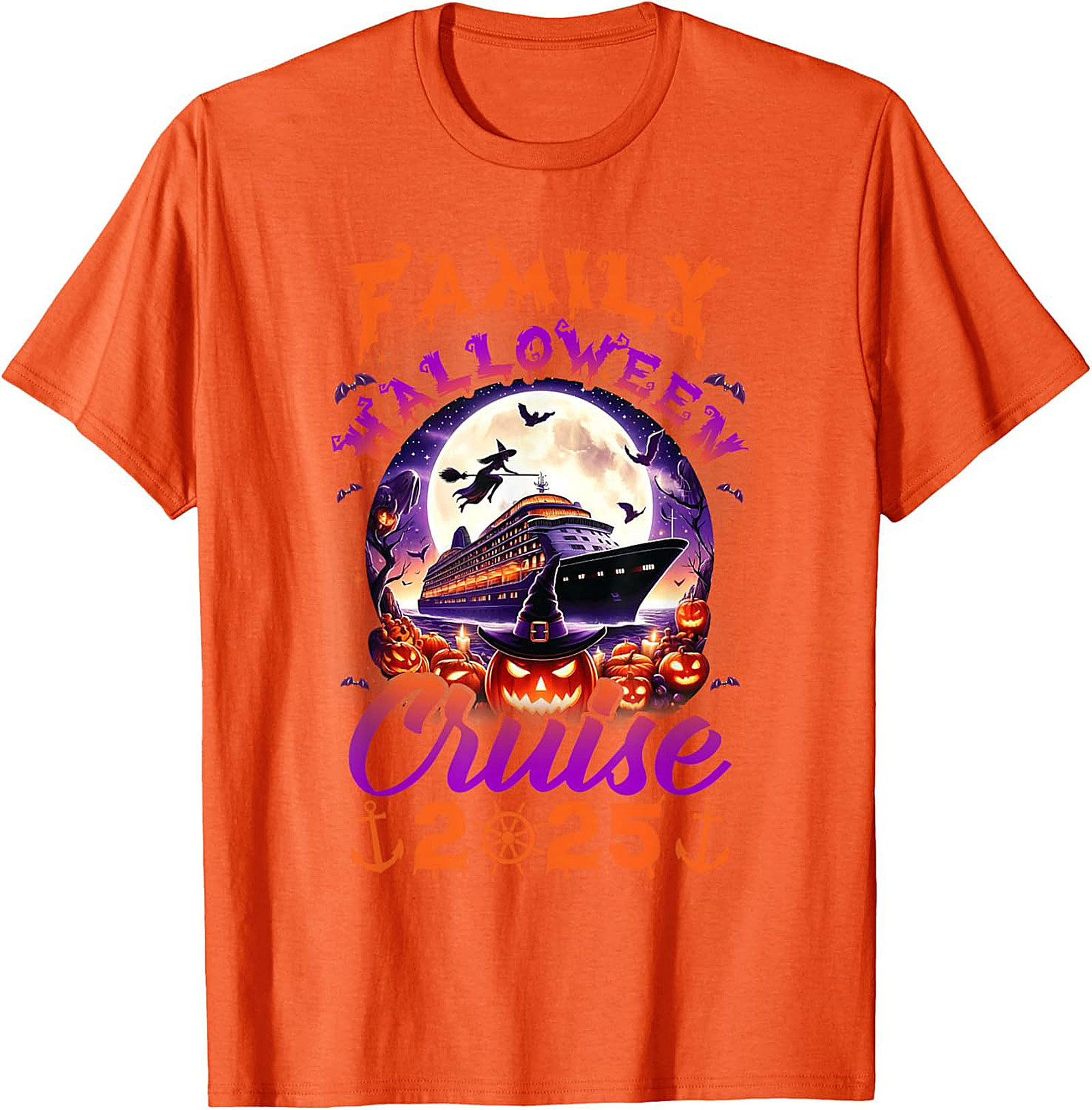 Family Halloween Cruise 2025 Graphic Tee | Soft Cotton Shirt