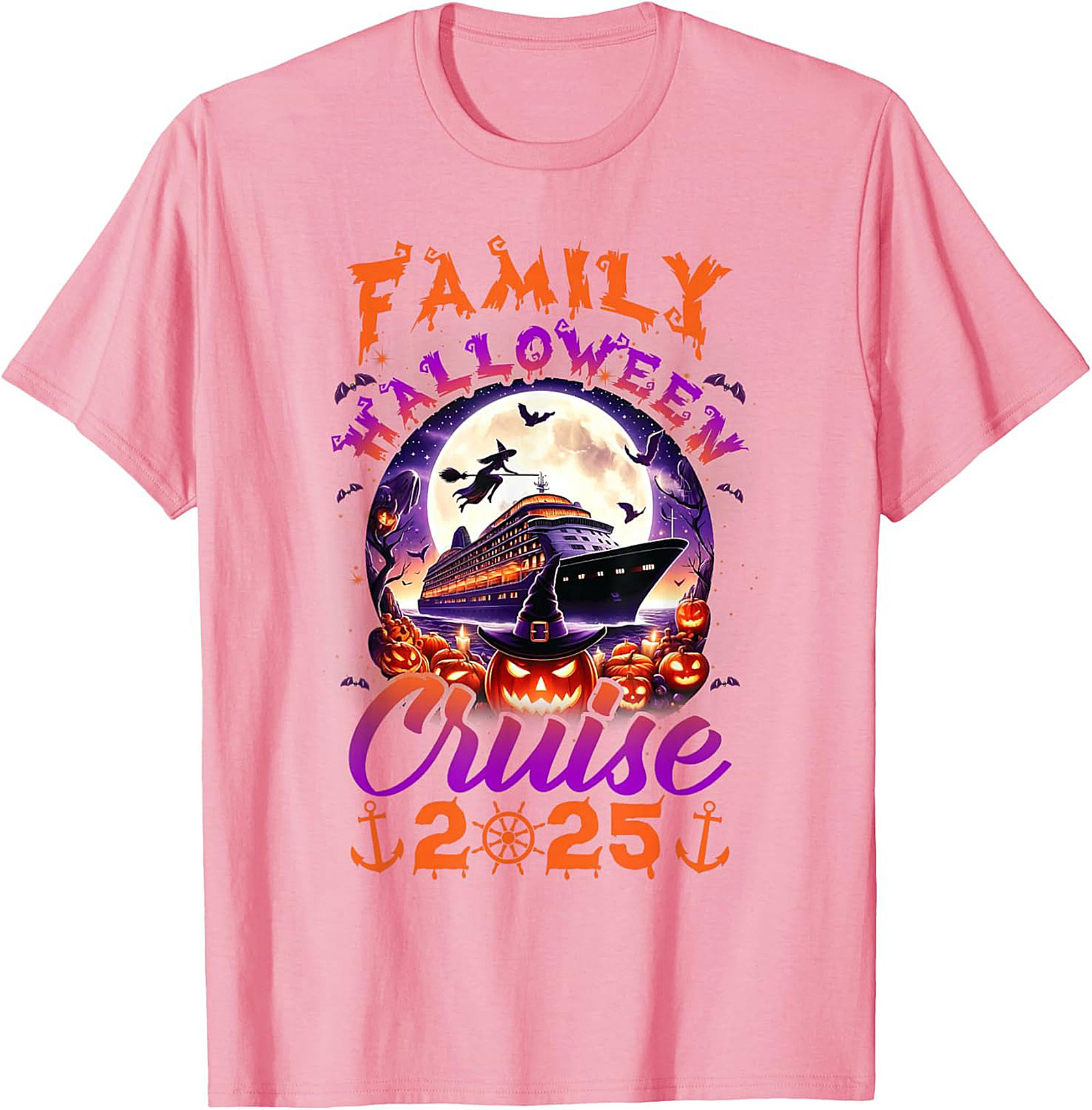 Family Halloween Cruise 2025 Graphic Tee | Soft Cotton Shirt