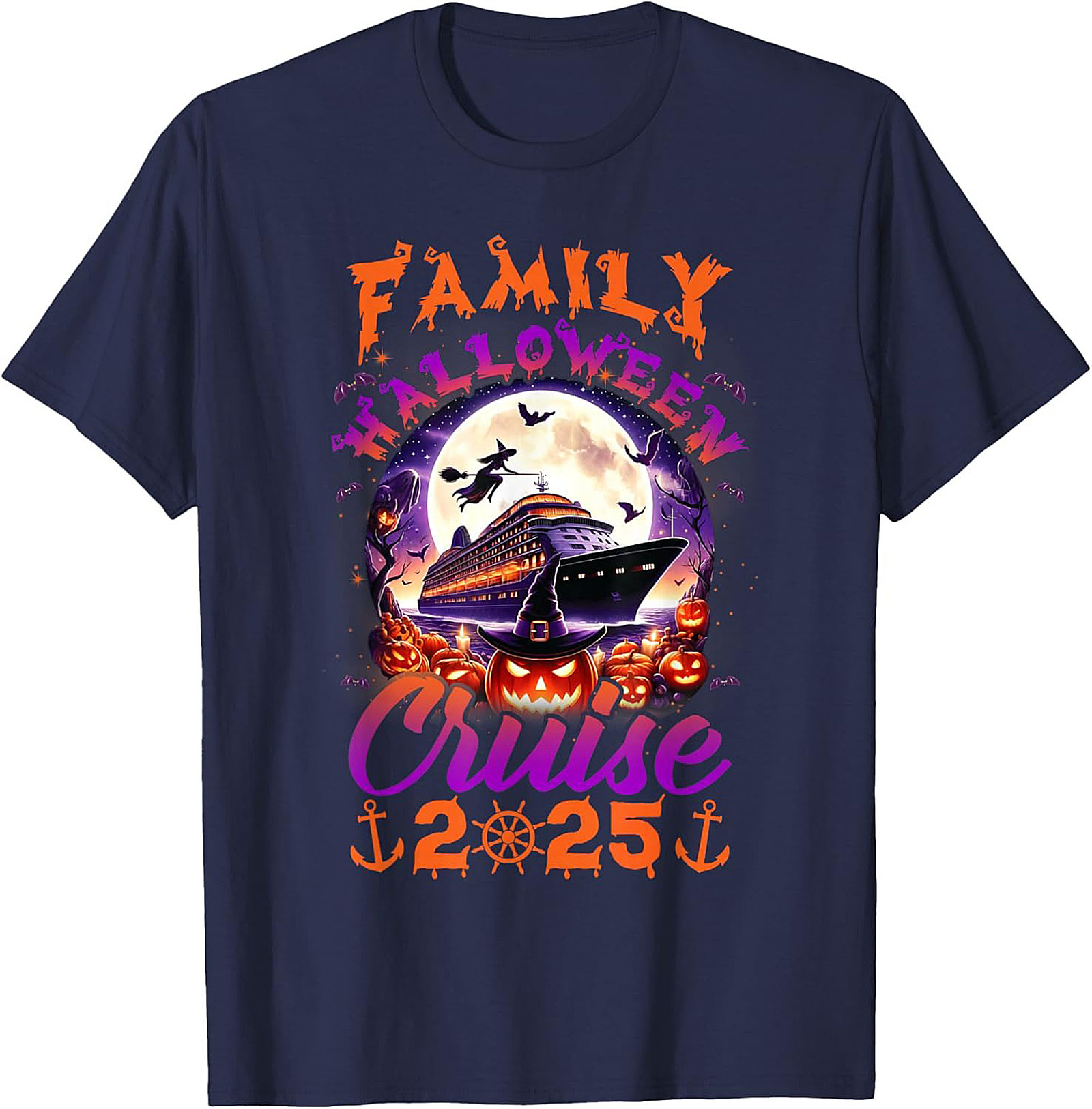 Family Halloween Cruise 2025 Graphic Tee | Soft Cotton Shirt