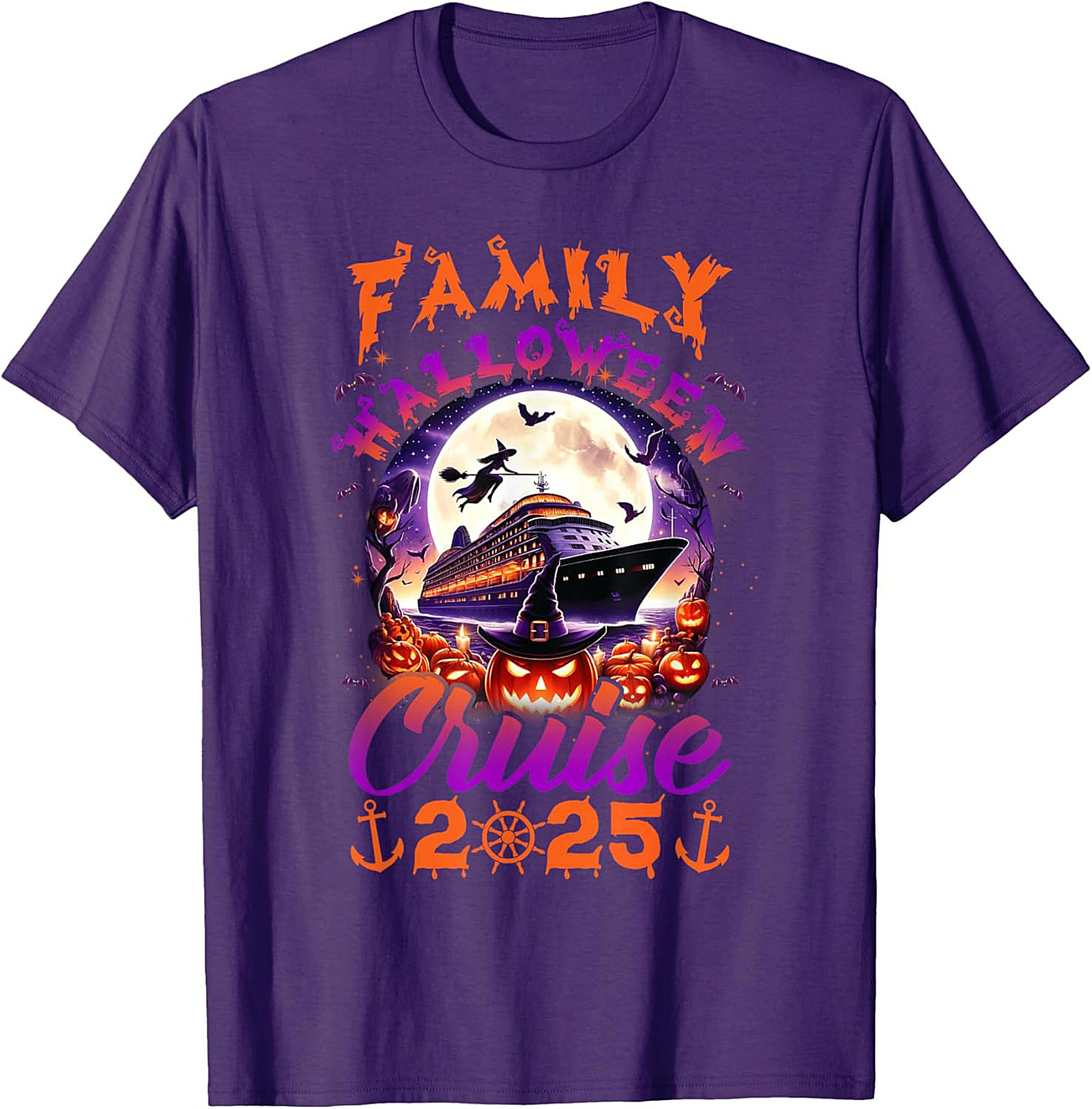 Family Halloween Cruise 2025 Graphic Tee | Soft Cotton Shirt