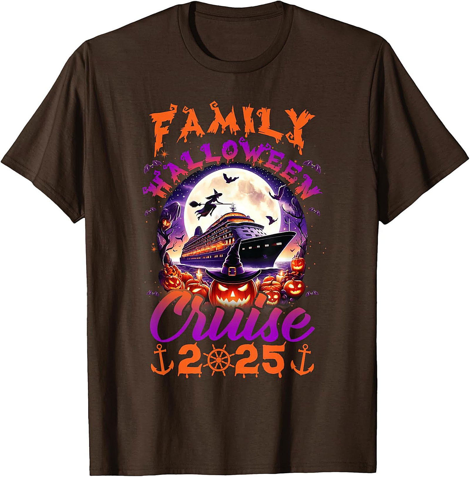 Family Halloween Cruise 2025 Graphic Tee | Soft Cotton Shirt