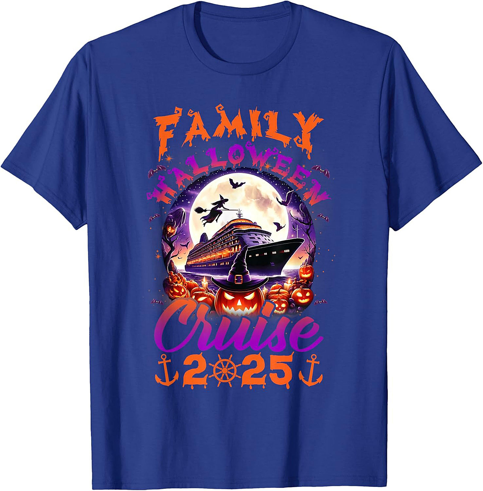 Family Halloween Cruise 2025 Graphic Tee | Soft Cotton Shirt