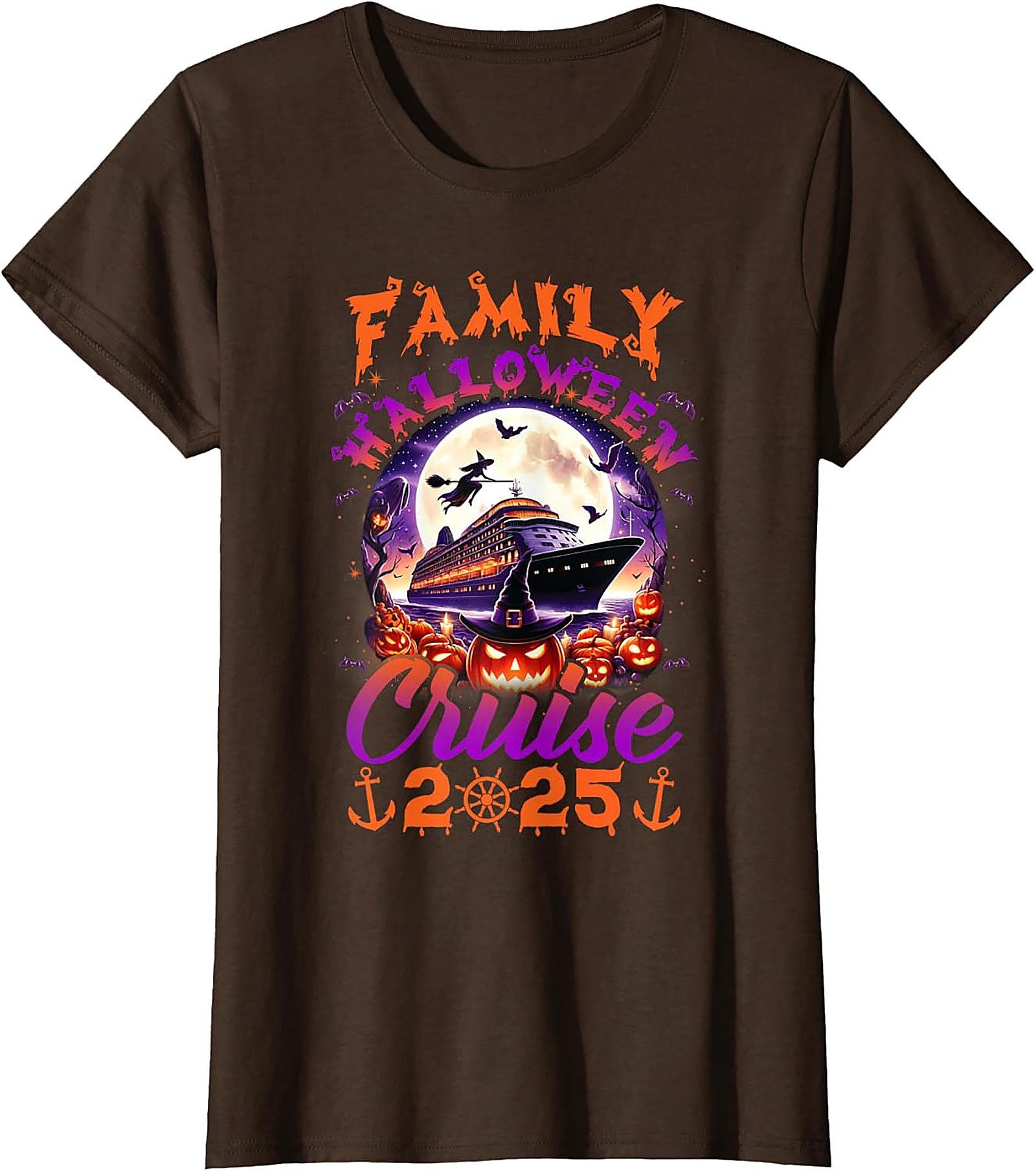 Family Halloween Cruise 2025 Graphic Tee | Soft Cotton Shirt