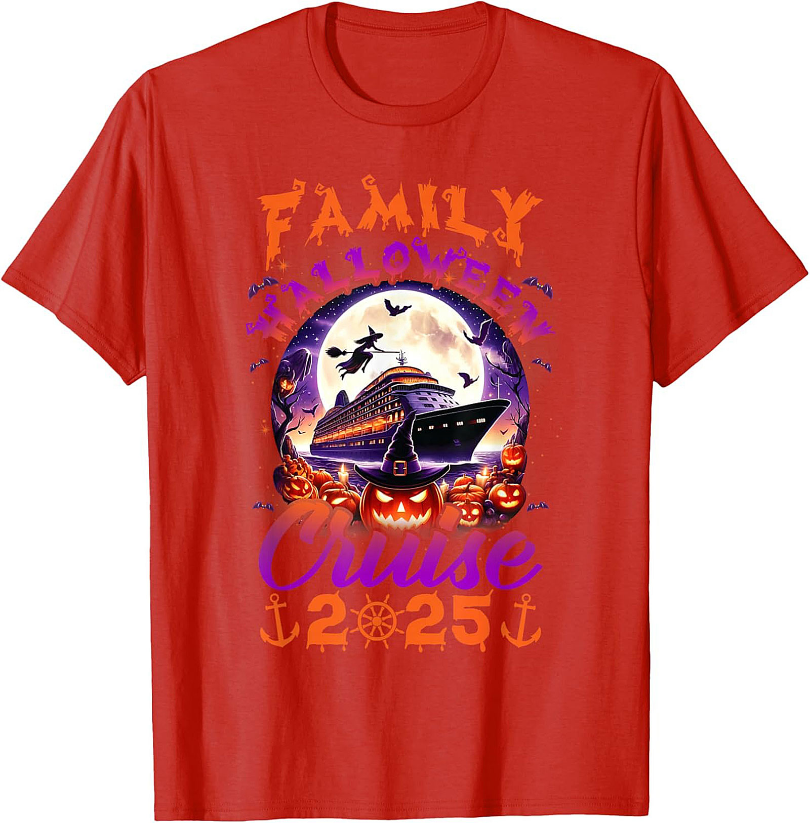 Family Halloween Cruise 2025 Graphic Tee | Soft Cotton Shirt