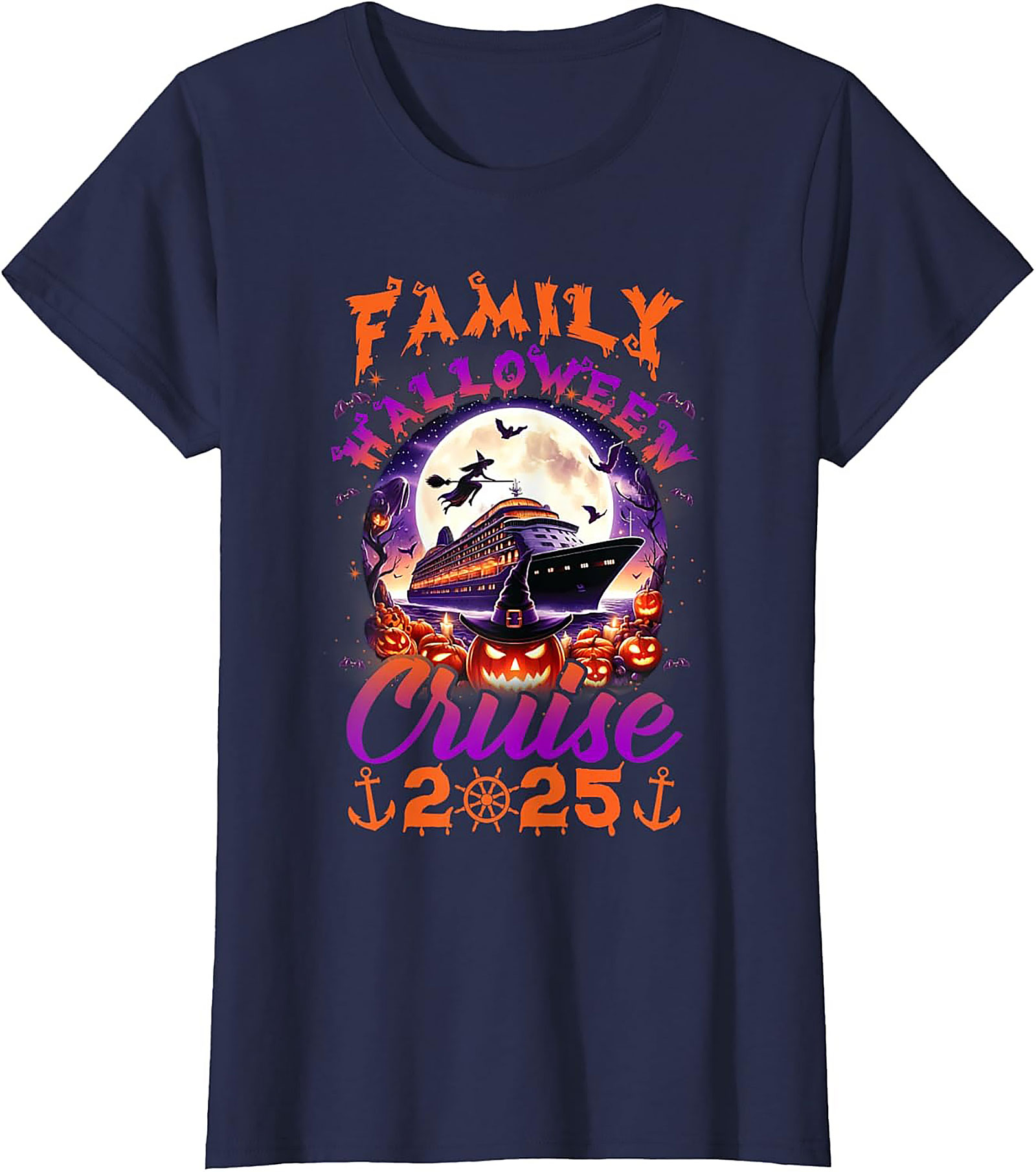 Family Halloween Cruise 2025 Graphic Tee | Soft Cotton Shirt