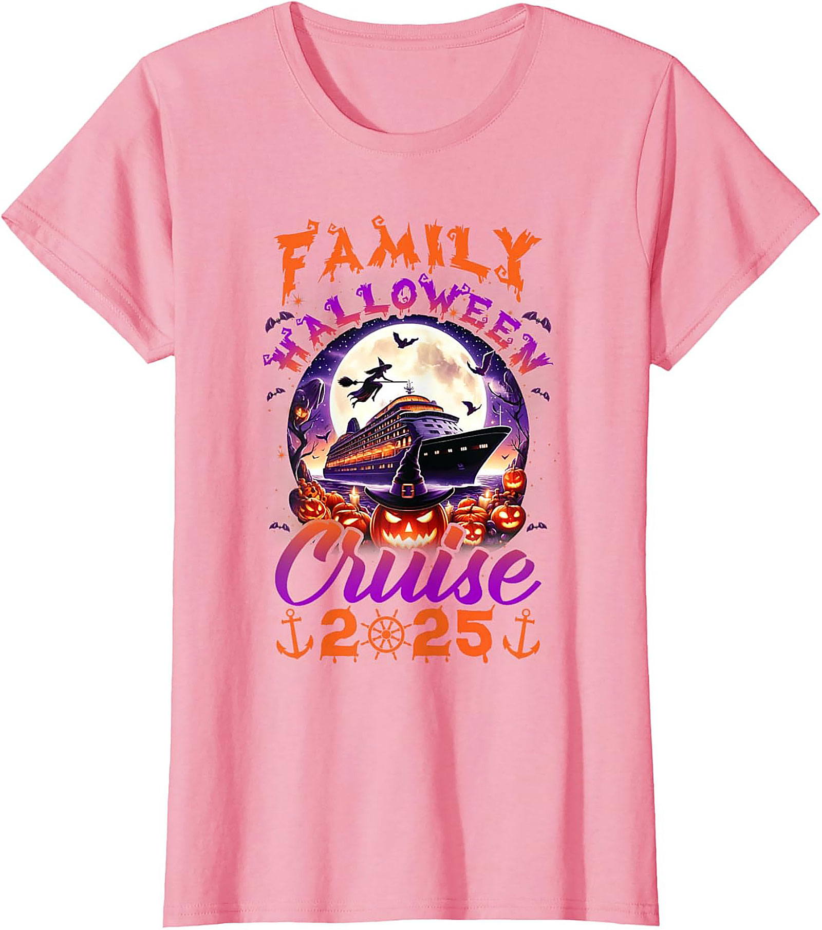 Family Halloween Cruise 2025 Graphic Tee | Soft Cotton Shirt
