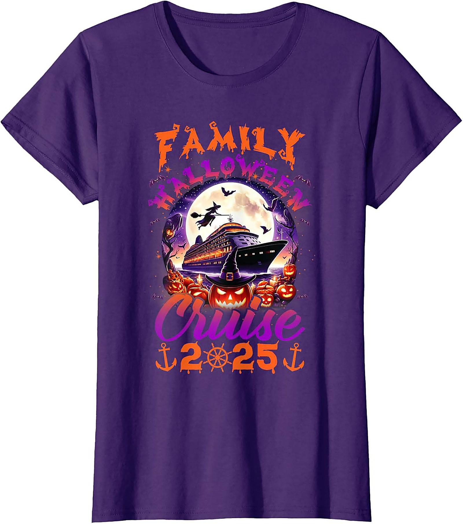 Family Halloween Cruise 2025 Graphic Tee | Soft Cotton Shirt