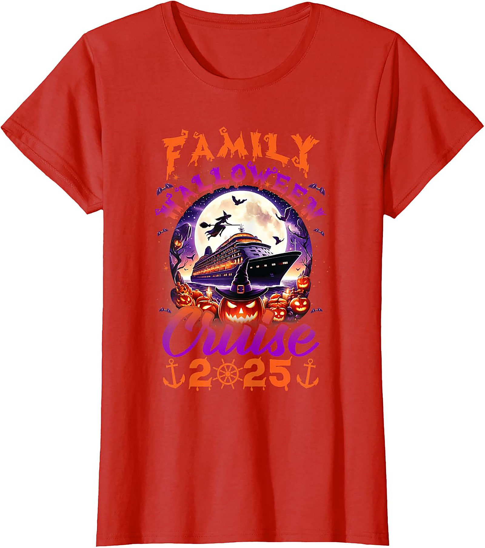 Family Halloween Cruise 2025 Graphic Tee | Soft Cotton Shirt