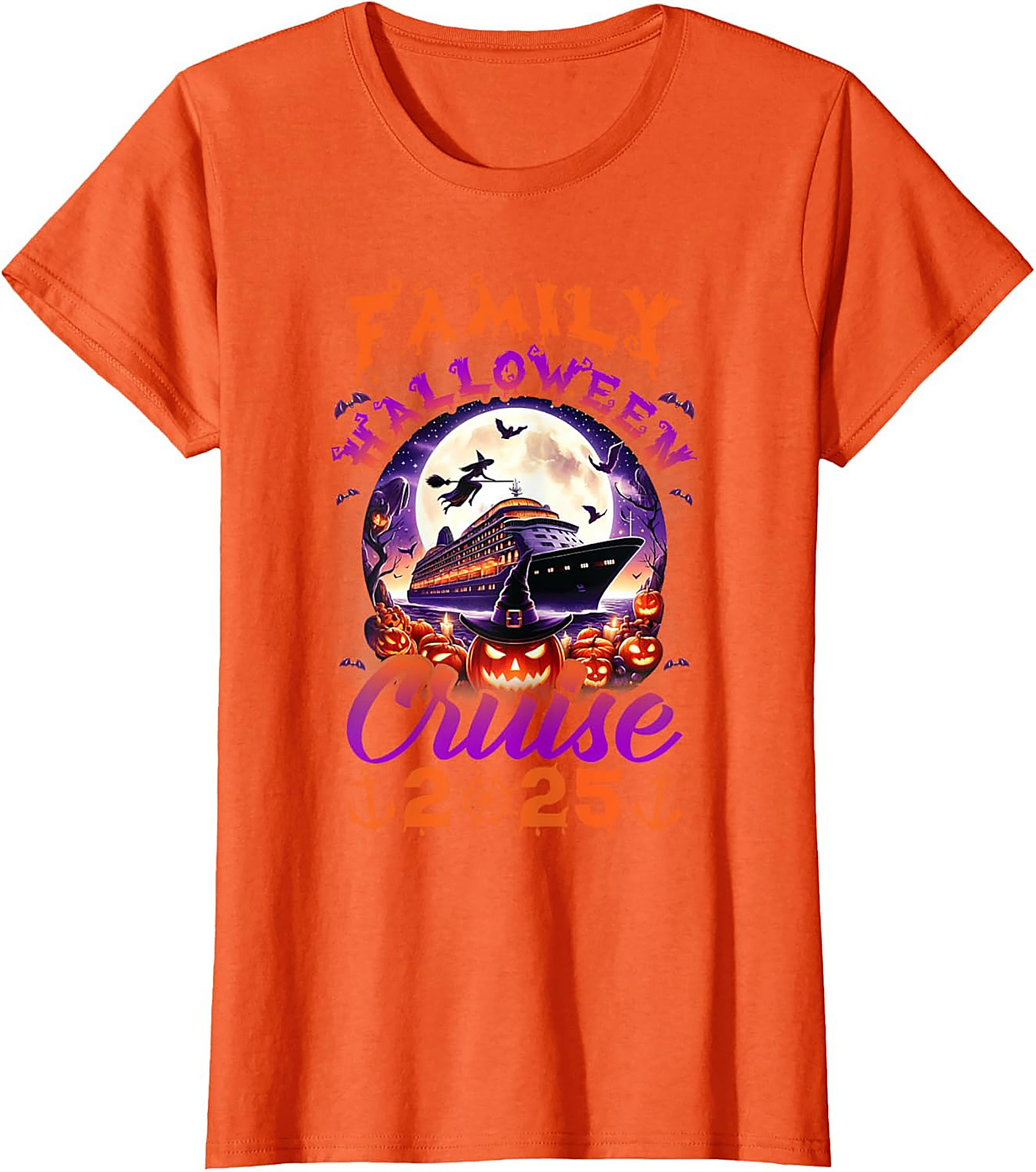 Family Halloween Cruise 2025 Graphic Tee | Soft Cotton Shirt