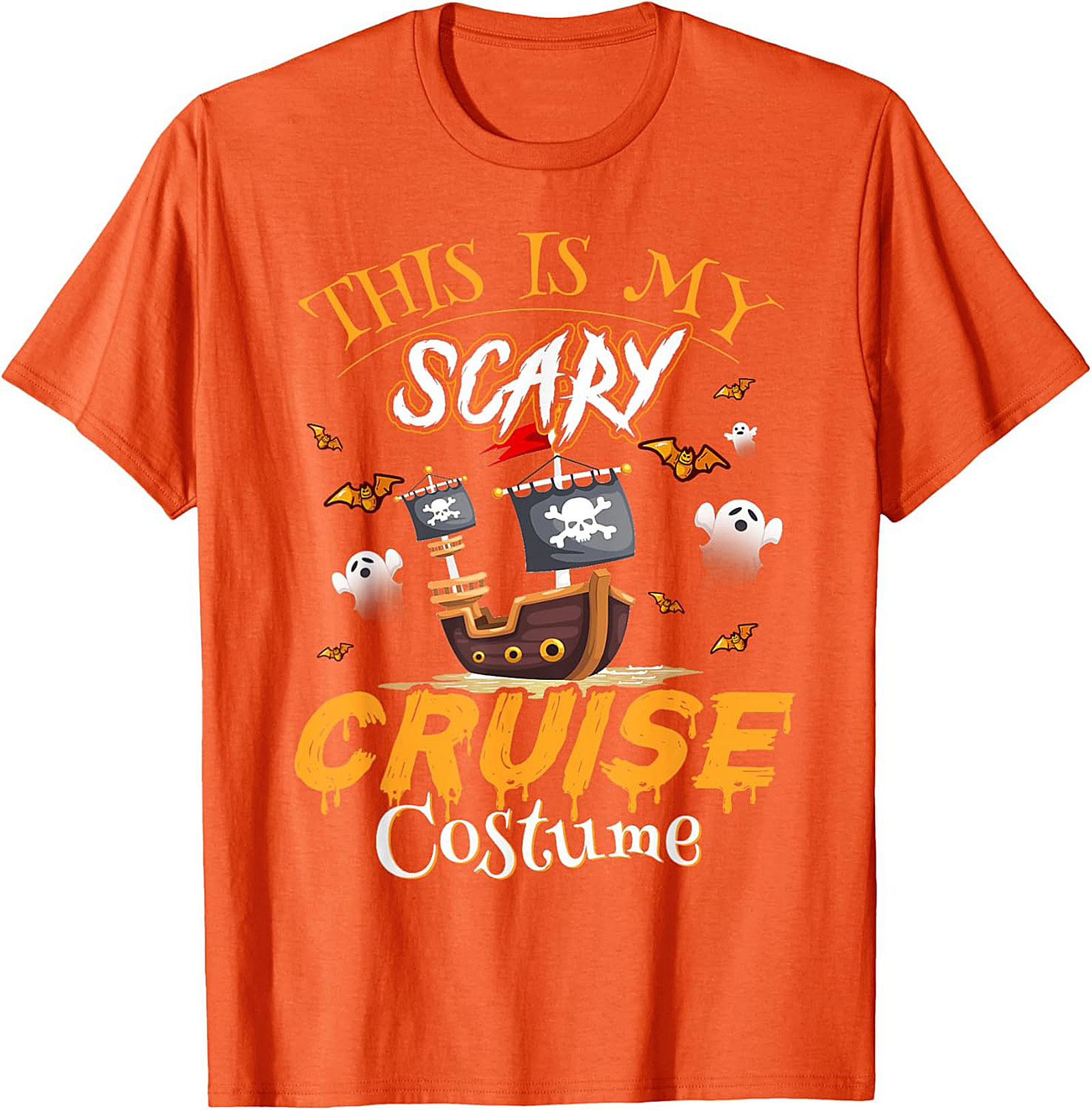 Funny Halloween Cruise T-Shirt | Pirate Ship Graphic Tee