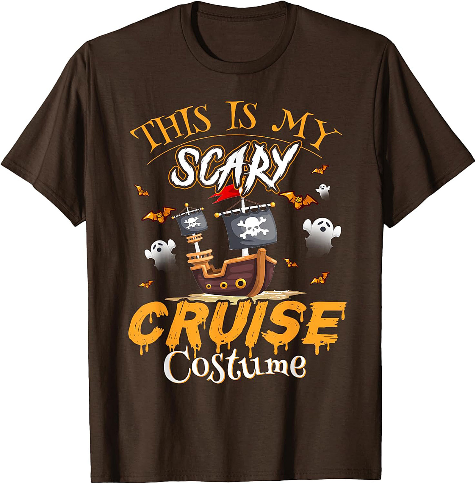 Funny Halloween Cruise T-Shirt | Pirate Ship Graphic Tee
