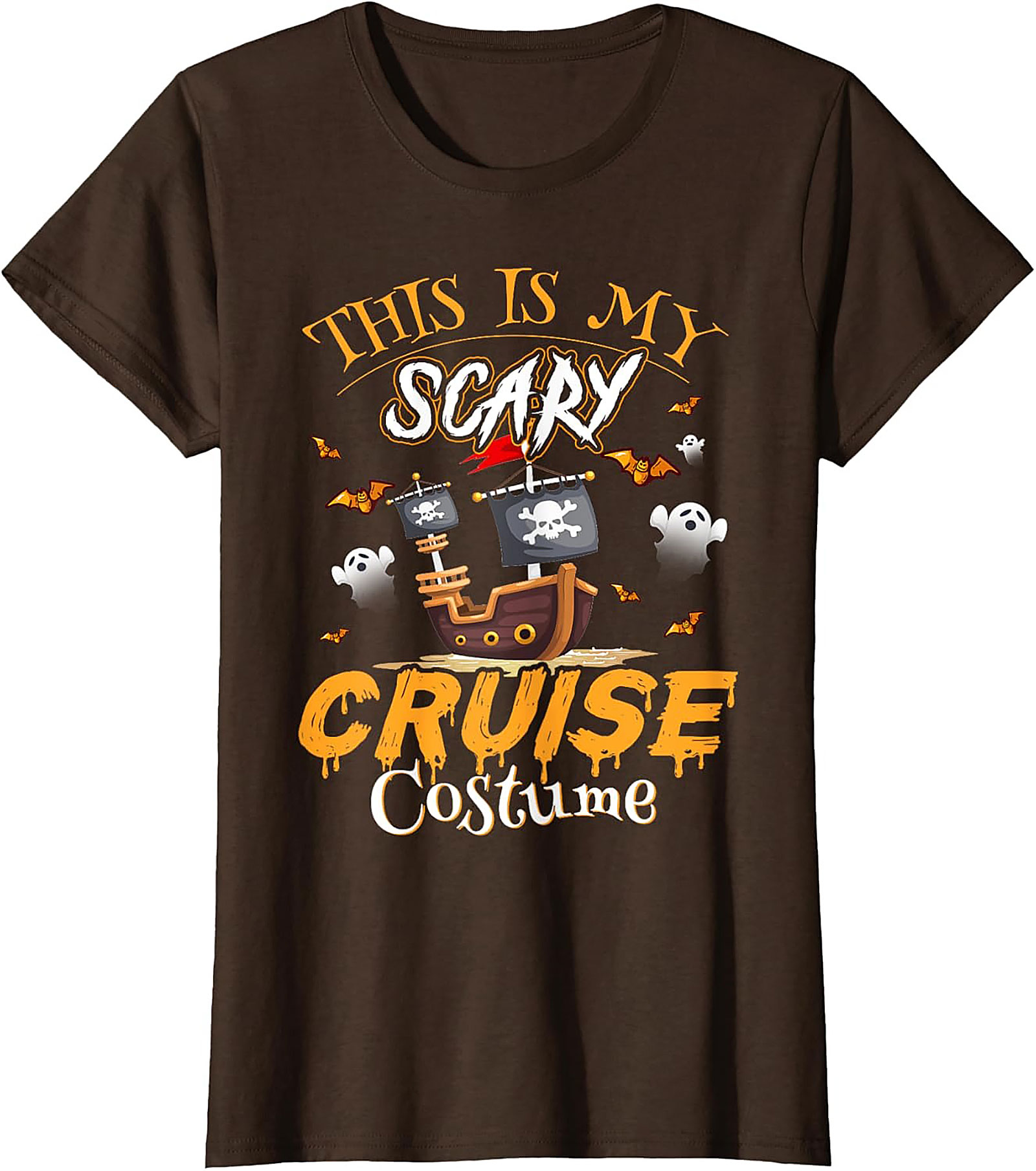 Funny Halloween Cruise T-Shirt | Pirate Ship Graphic Tee