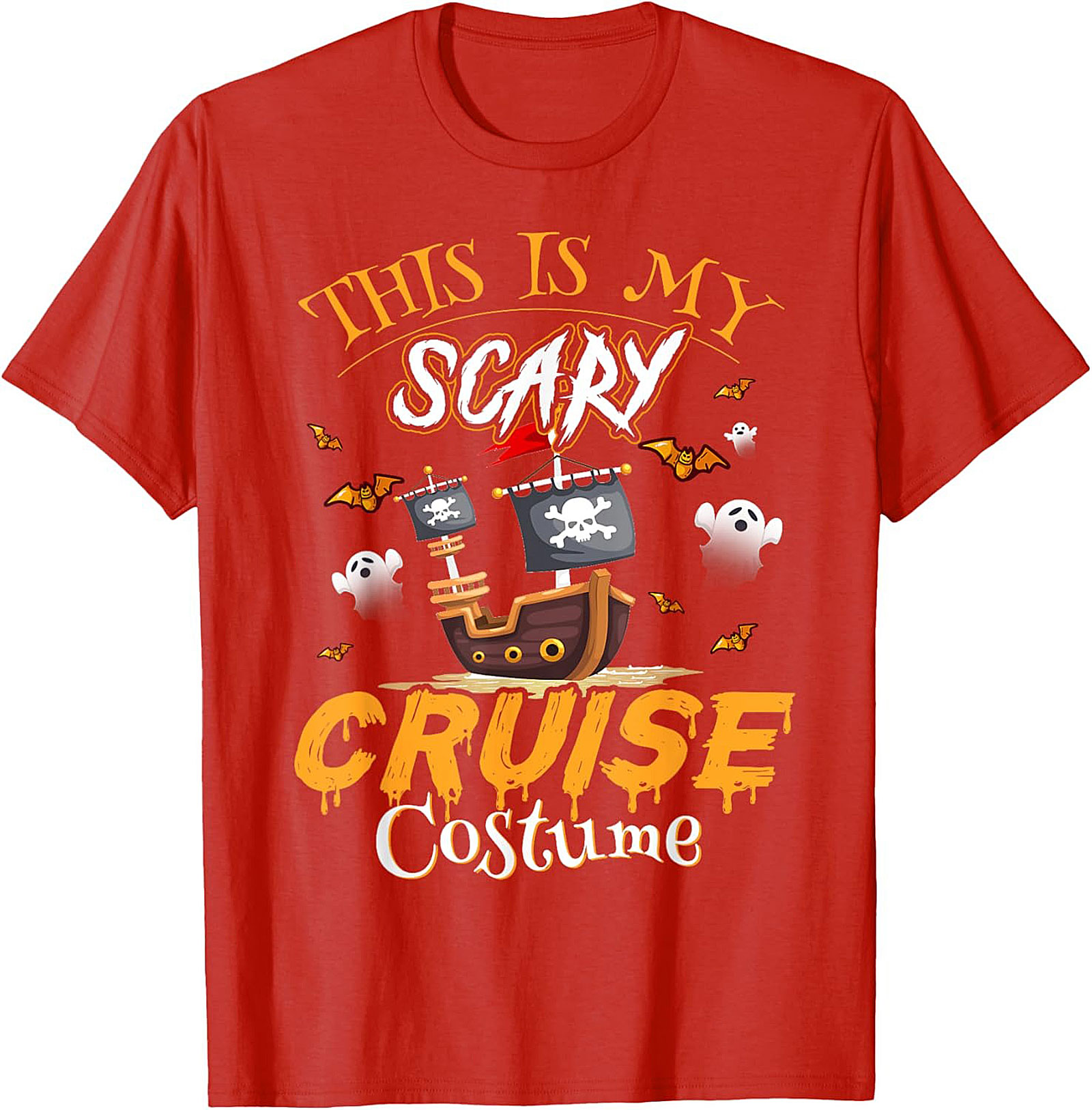 Funny Halloween Cruise T-Shirt | Pirate Ship Graphic Tee