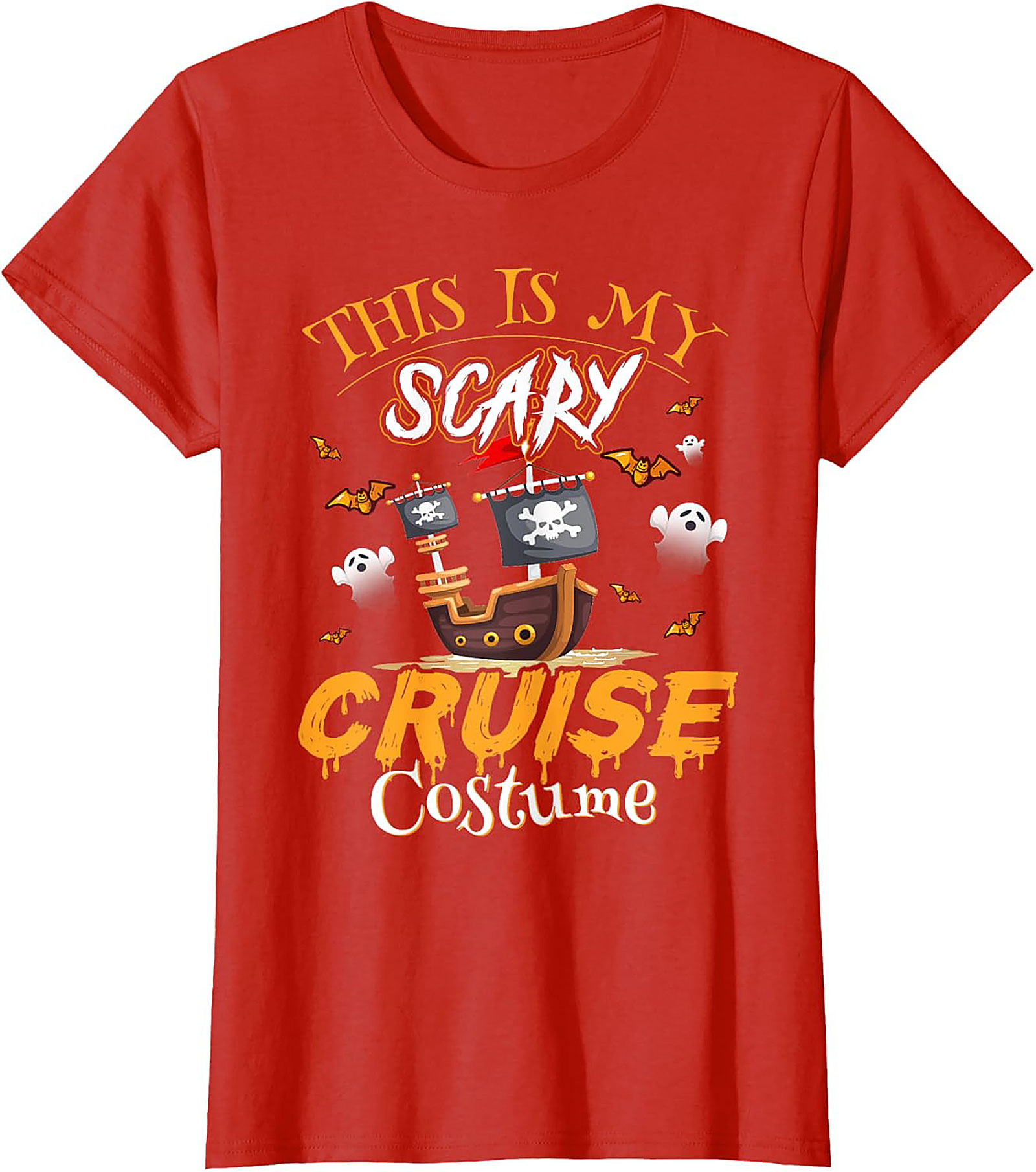 Funny Halloween Cruise T-Shirt | Pirate Ship Graphic Tee