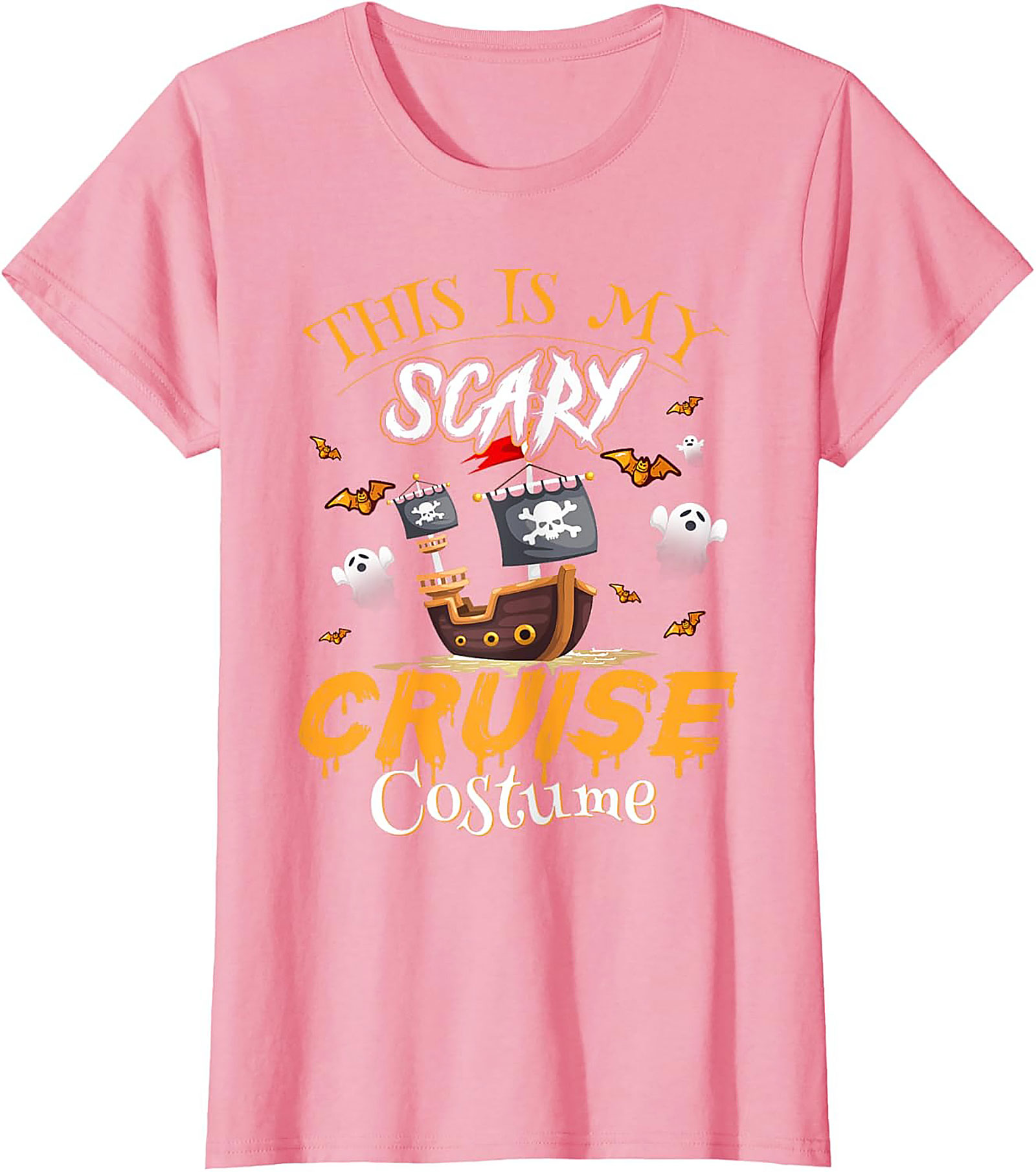 Funny Halloween Cruise T-Shirt | Pirate Ship Graphic Tee