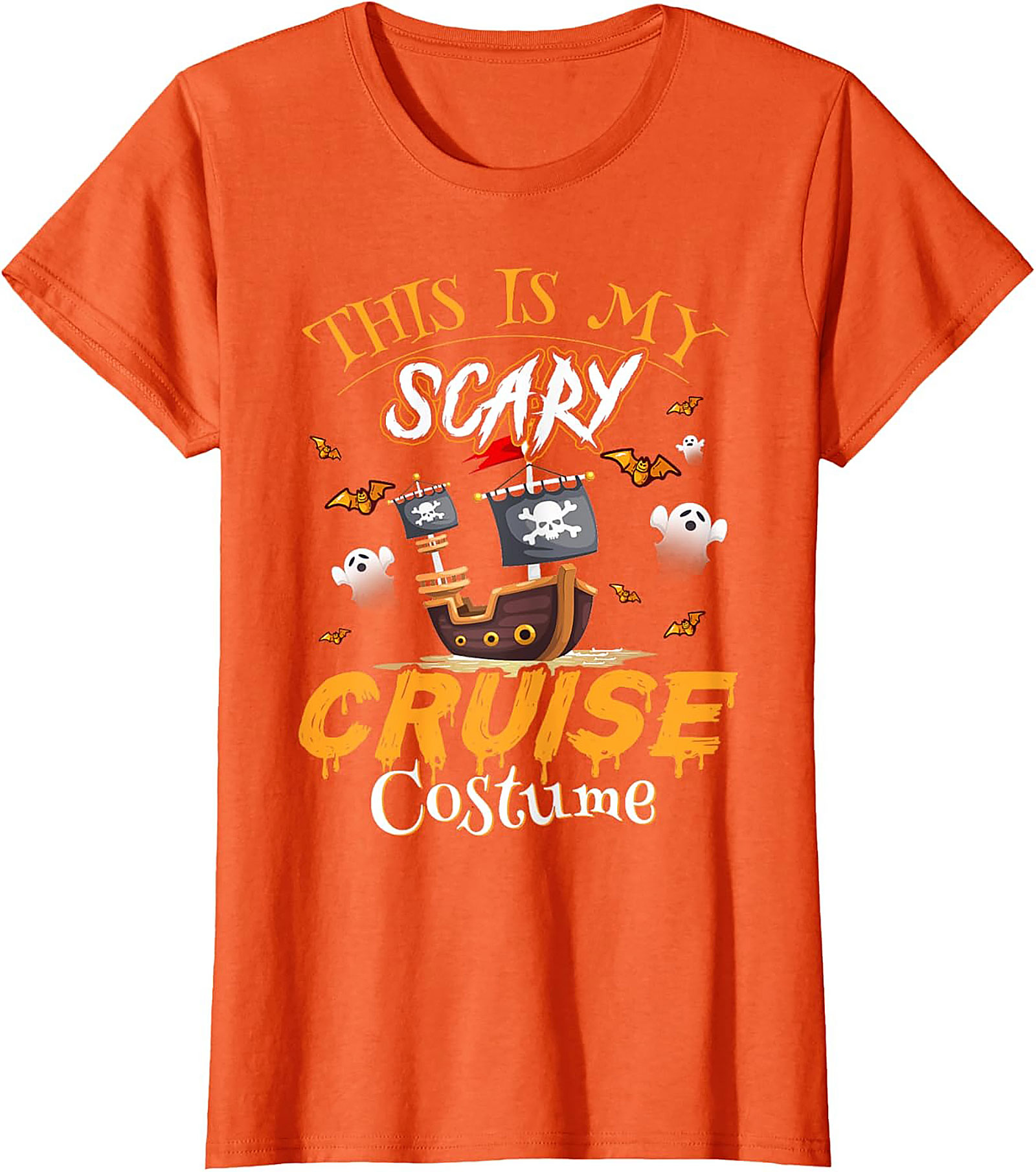 Funny Halloween Cruise T-Shirt | Pirate Ship Graphic Tee