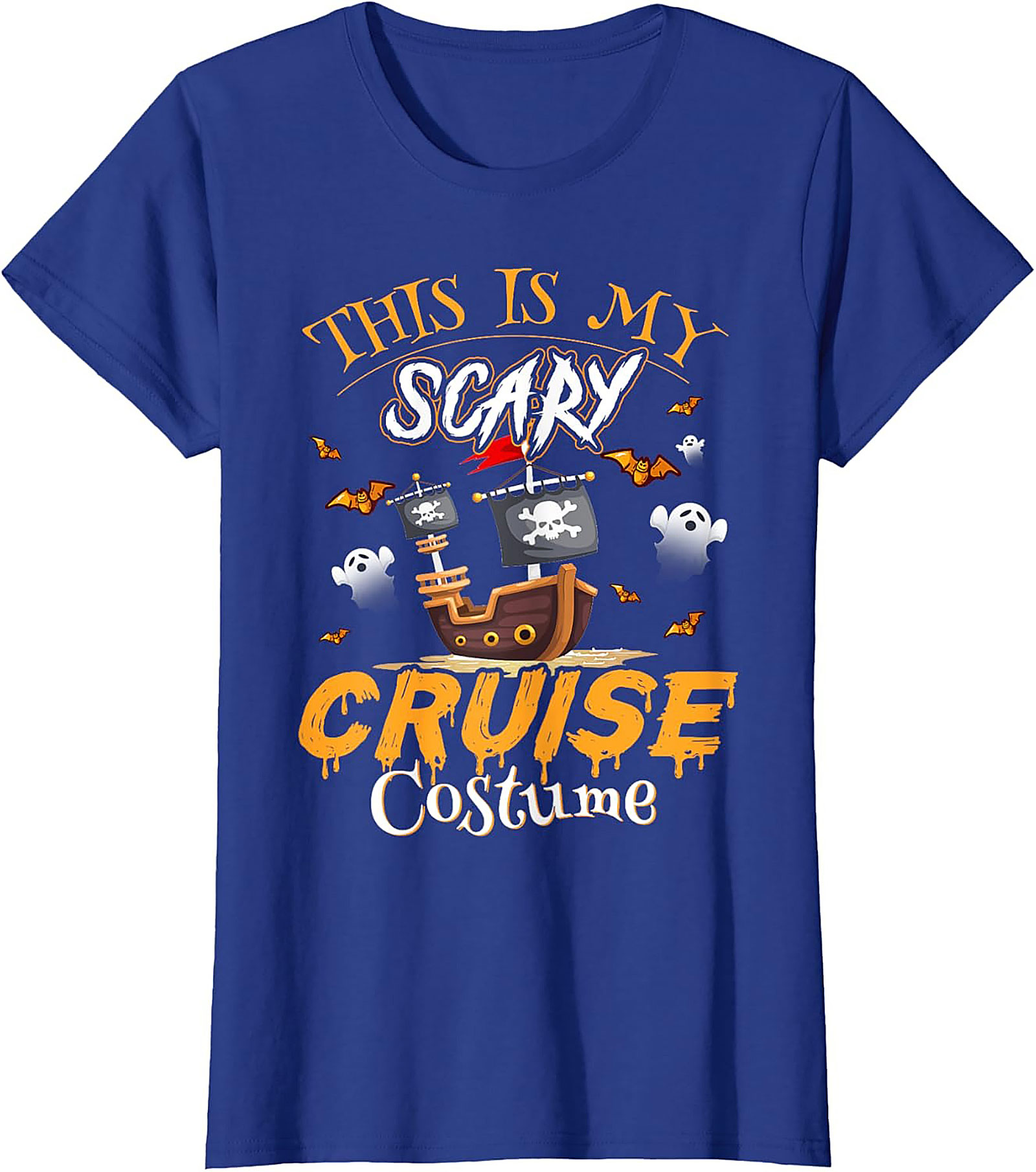 Funny Halloween Cruise T-Shirt | Pirate Ship Graphic Tee