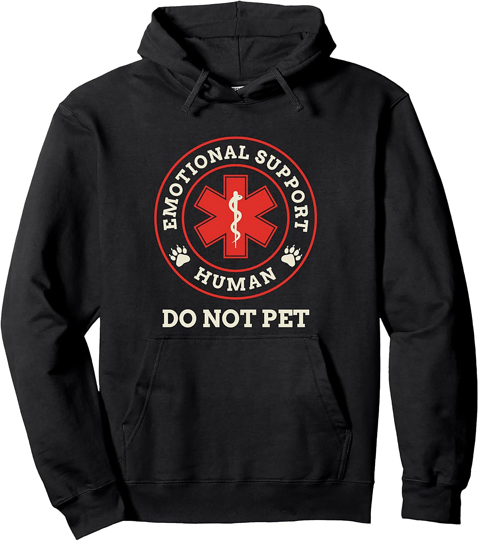 Emotional Support Human Do Not Pet Pullover Hoodie