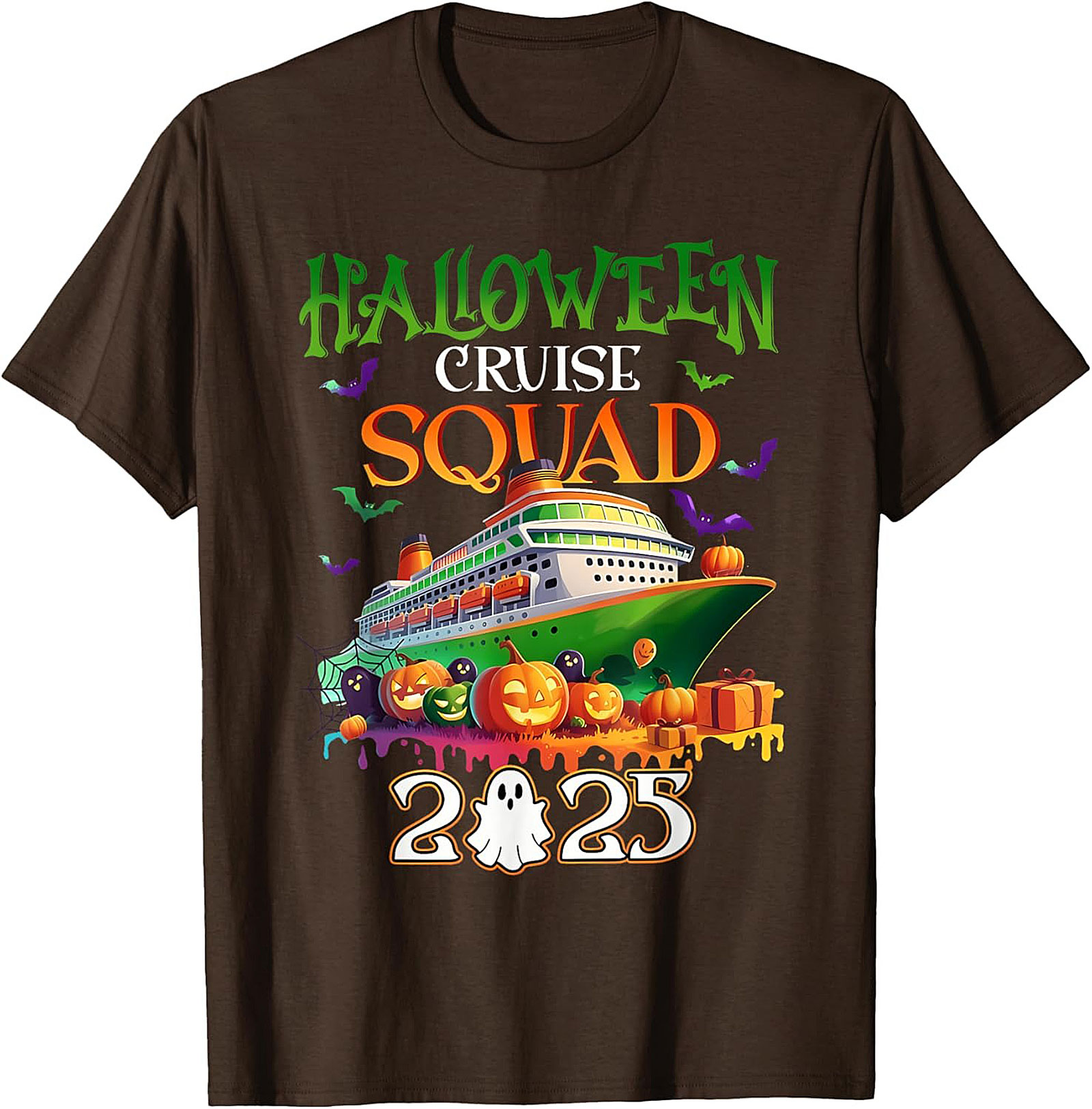 Halloween Cruise Squad 2025 Graphic Tee | Funny Shirt