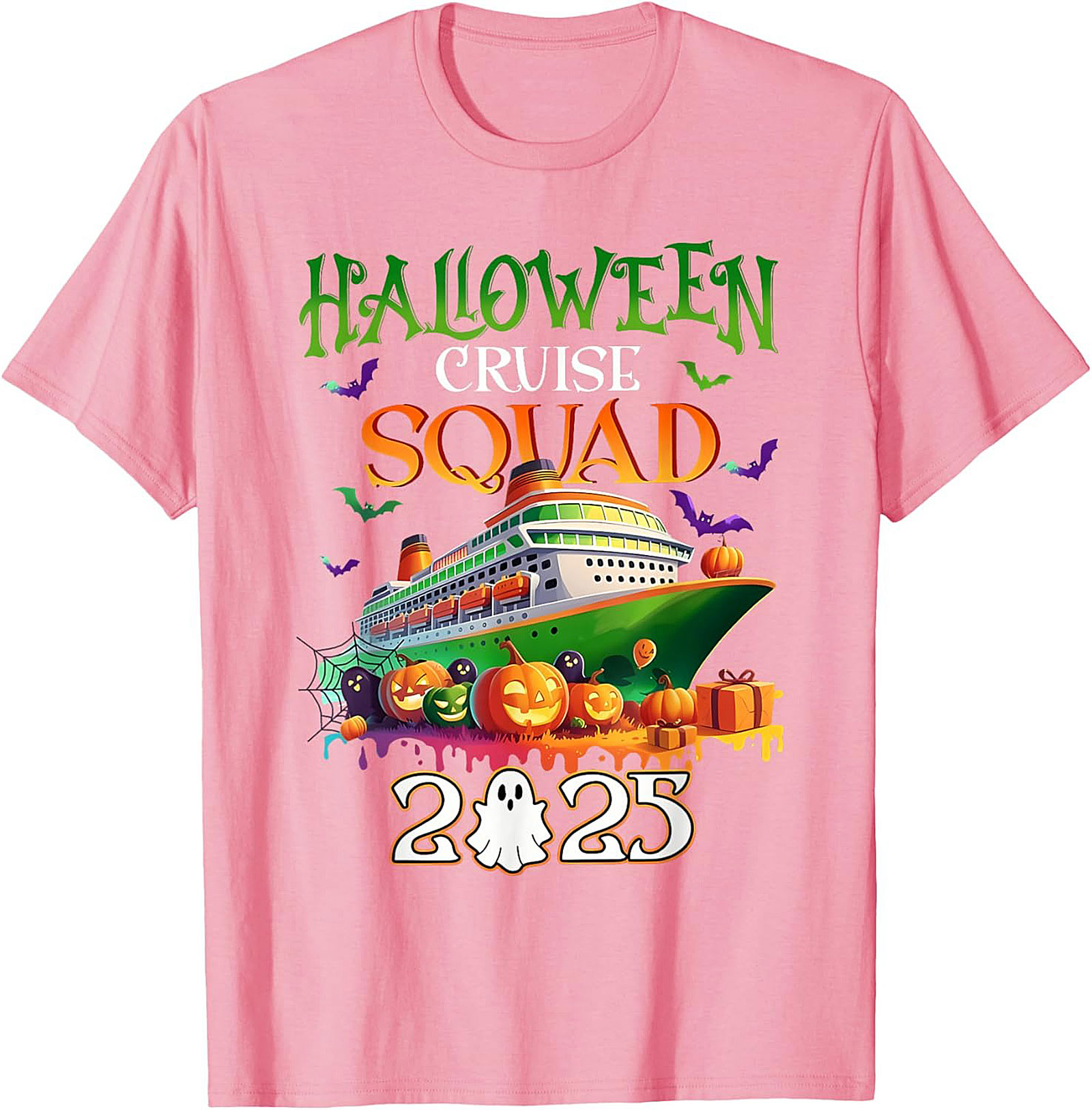 Halloween Cruise Squad 2025 Graphic Tee | Funny Shirt