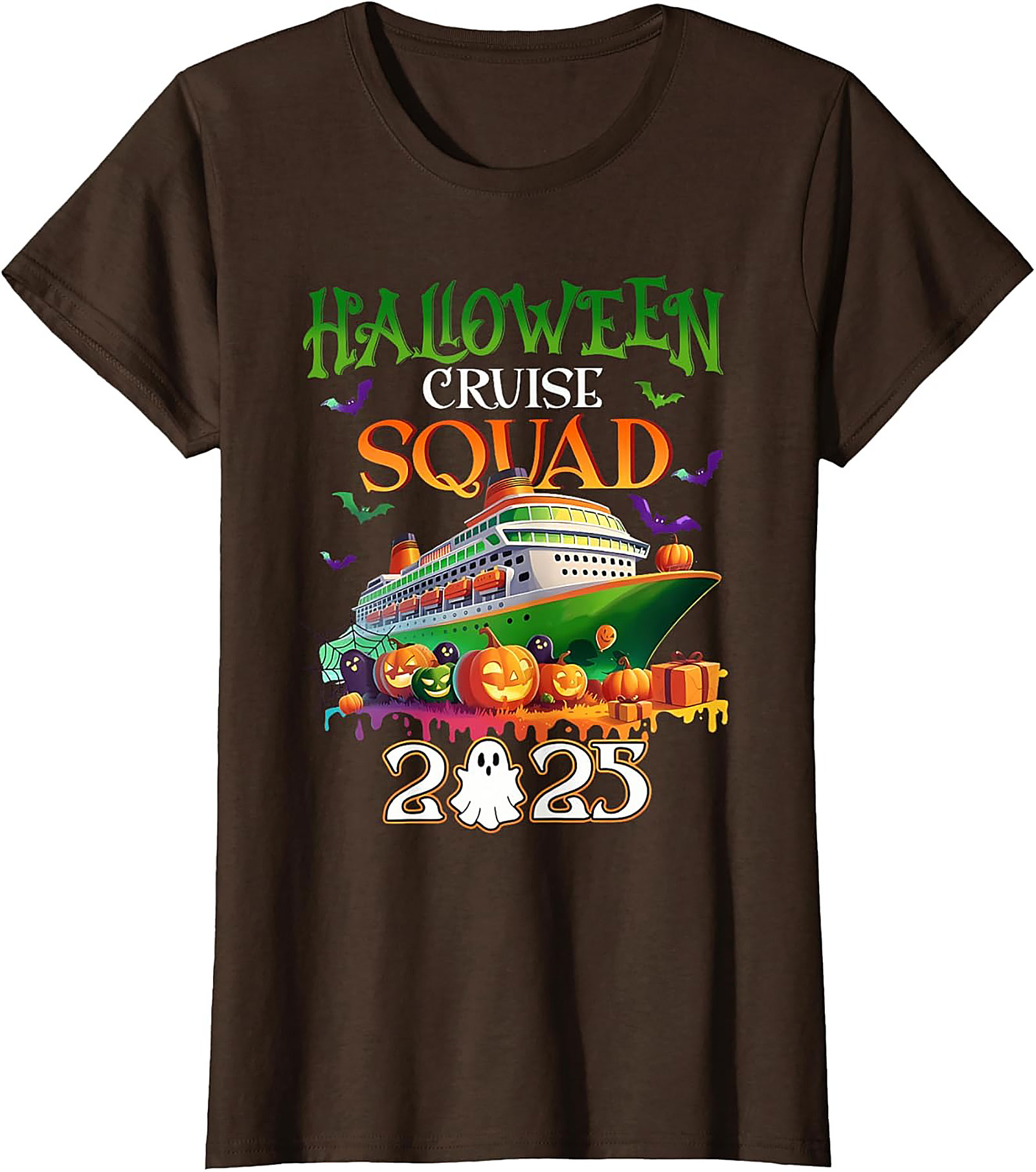 Halloween Cruise Squad 2025 Graphic Tee | Funny Shirt